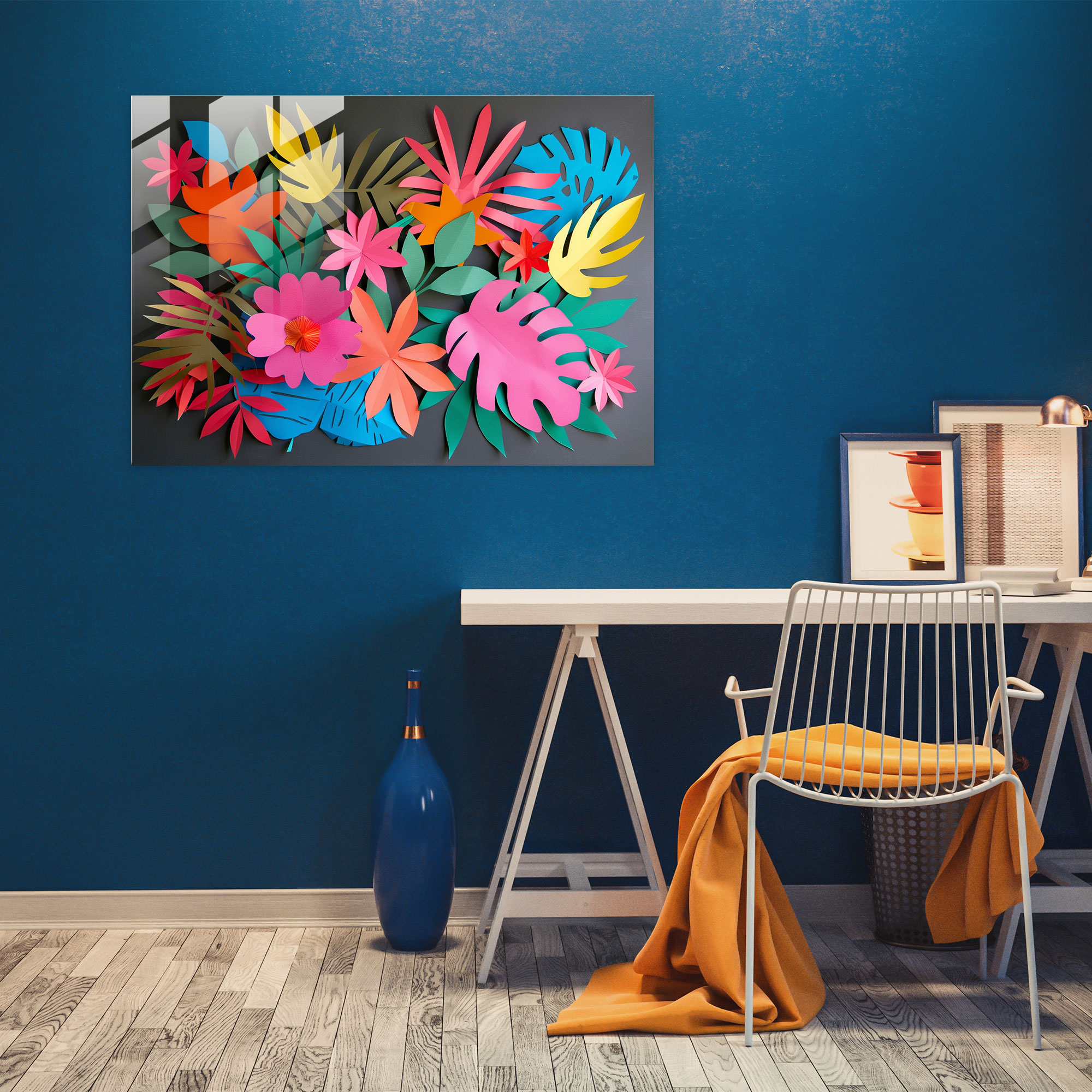 Henri Matisse Glass Wall Art Home Decoration - Henri Matisse, Wall Decoration, Glass Wall Art, Paper Cutouts