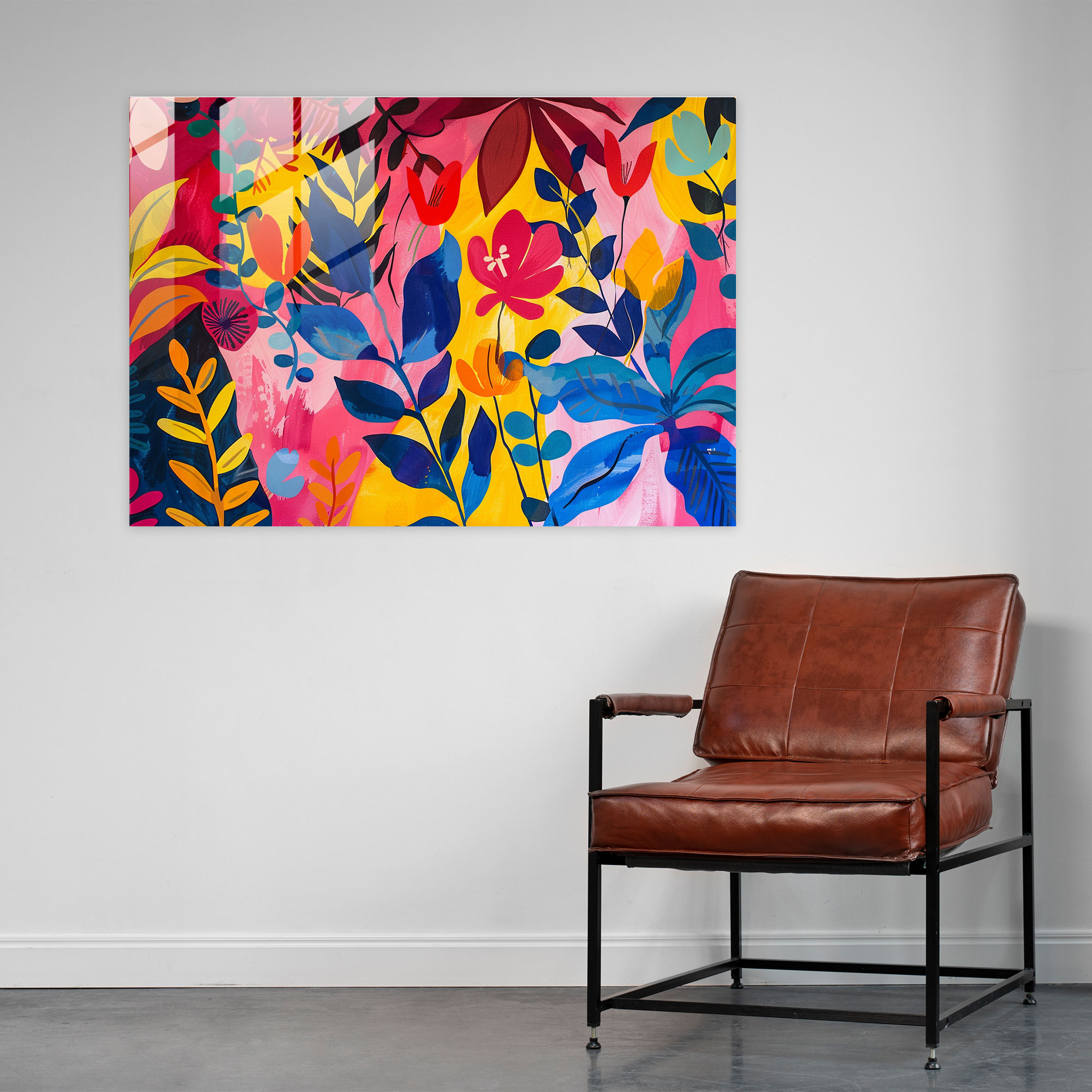 Henri Matisse Glass Art Wall Decoration - Henri Matisse, Glass Art, Modern Art, Botanical Patterns