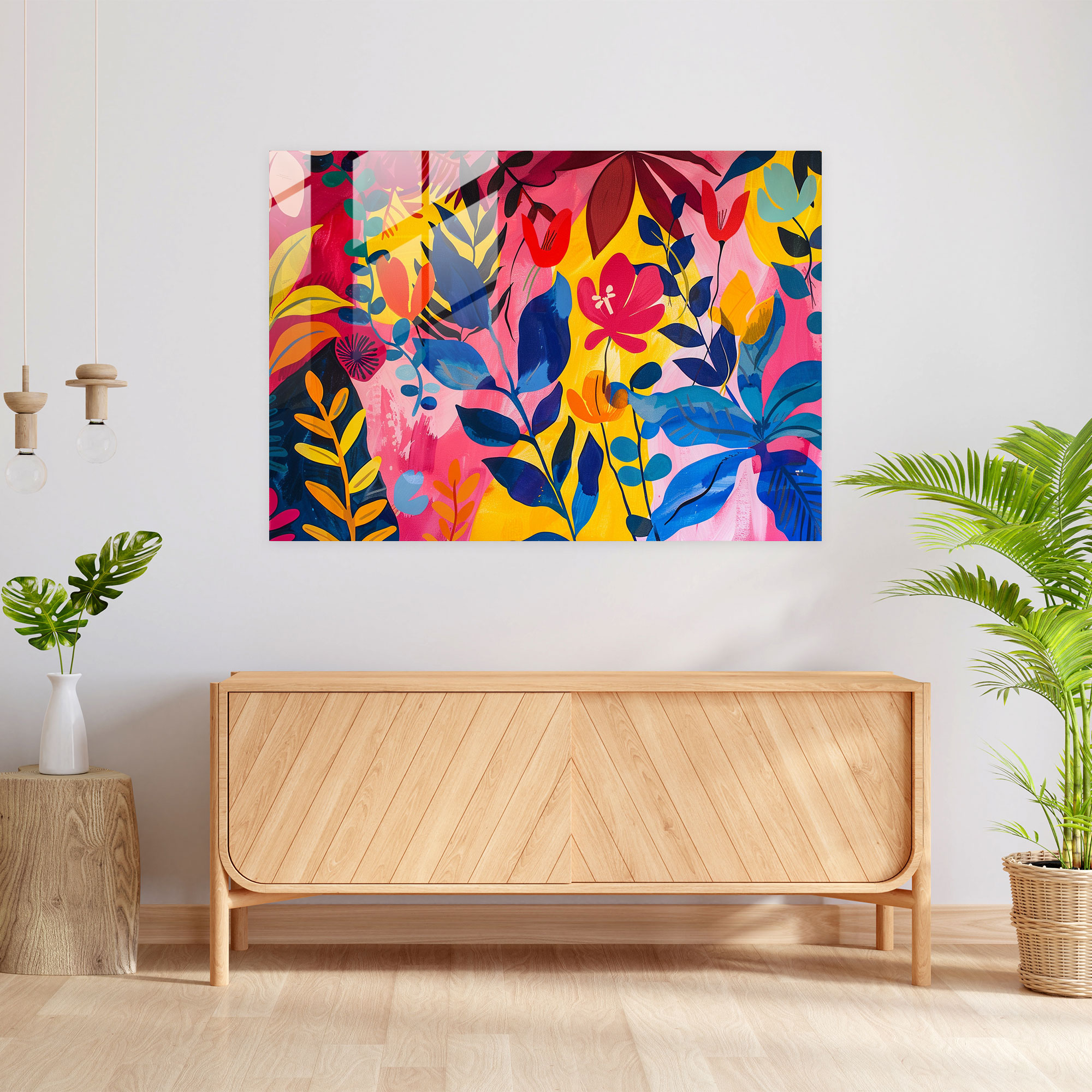 Henri Matisse Glass Art Wall Decoration - Henri Matisse, Glass Art, Modern Art, Botanical Patterns