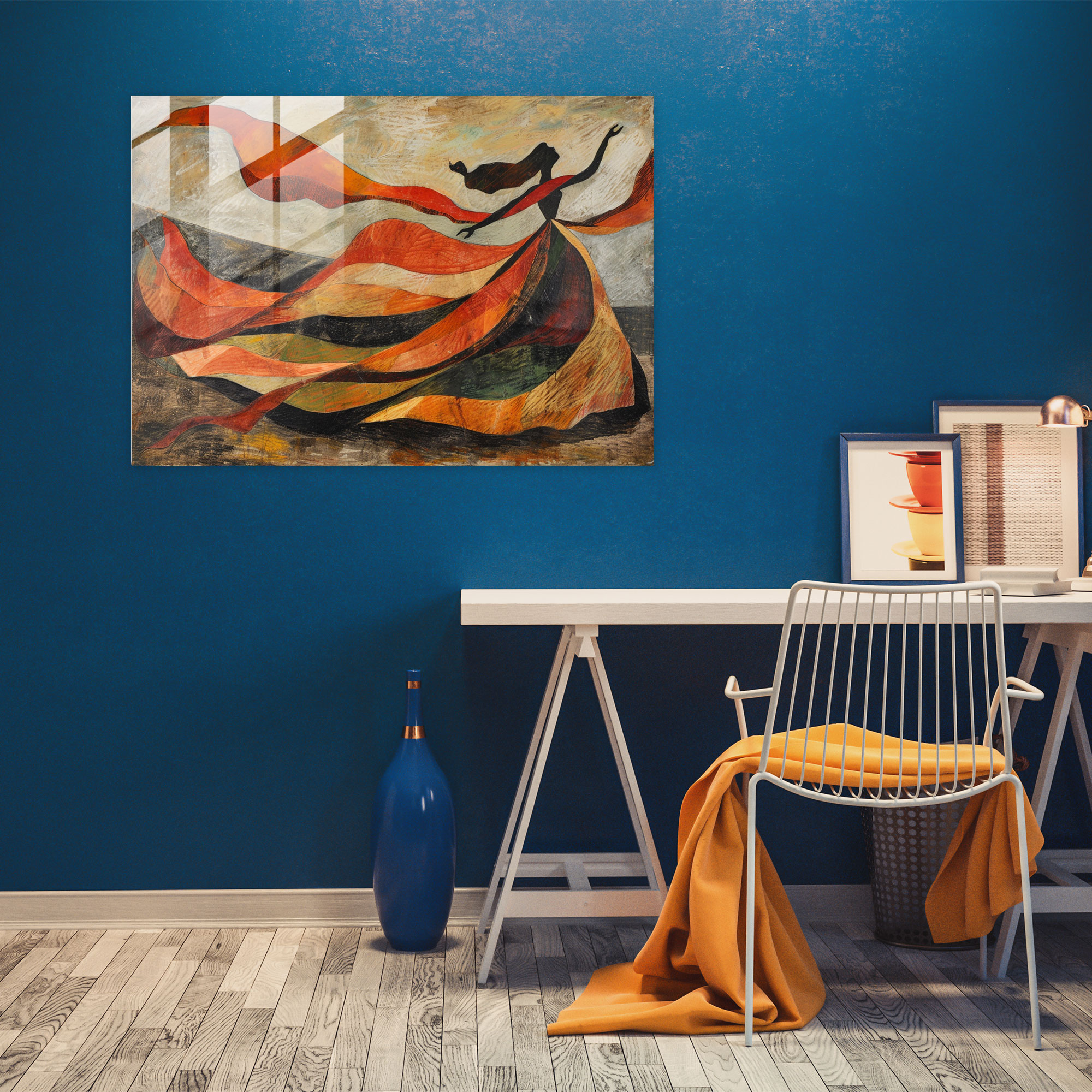 Henri Matisse Glass Wall Art - Woman Dancing - Henri Matisse, Henri Matisse, Glass Wall Art, Home Decoration