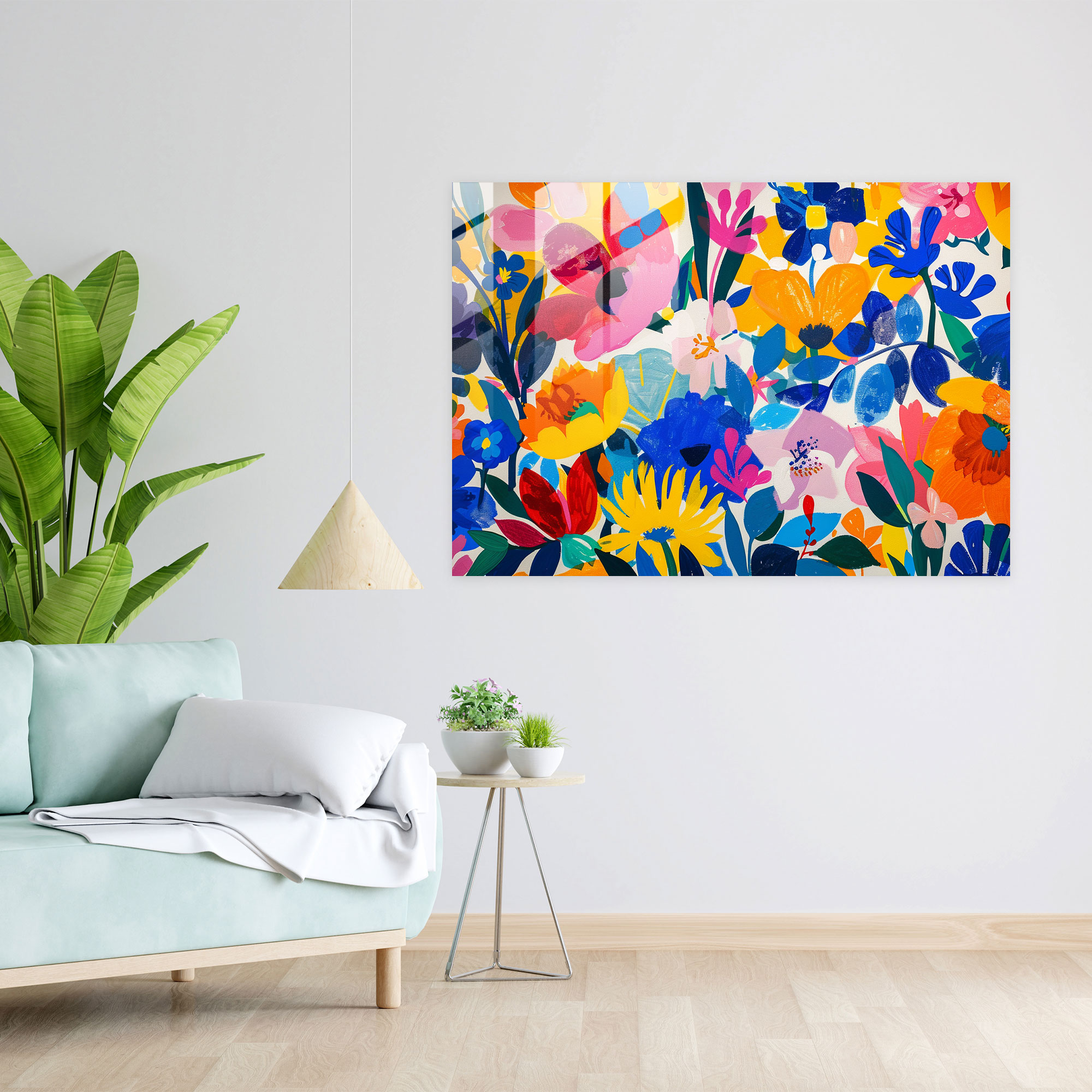 Henri Matisse Glass Print - Vibrant Floral Patterns - Henri Matisse, Wall Decoration, Modern Art, Glass Print