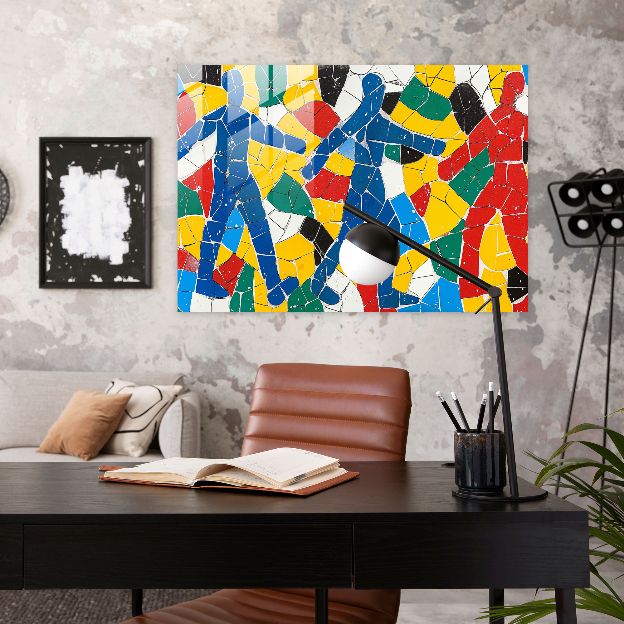 Henri Matisse Glass Wall Art - Bold Primary Colors - Henri Matisse, Home Decoration, Modern Art, Henri Matisse