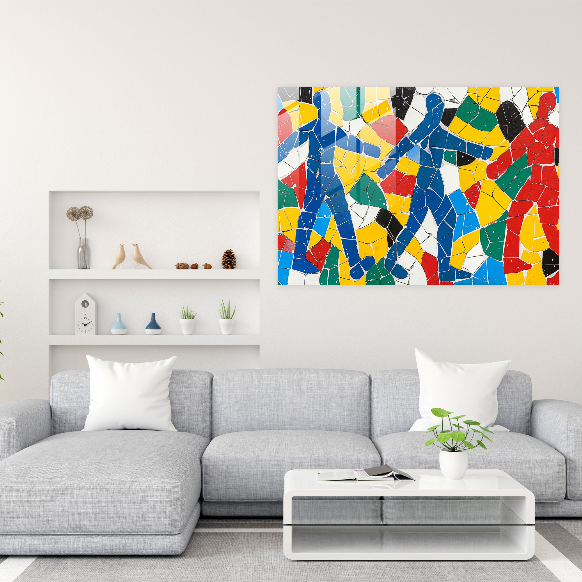 Henri Matisse Glass Wall Art - Bold Primary Colors - Henri Matisse, Home Decoration, Modern Art, Henri Matisse