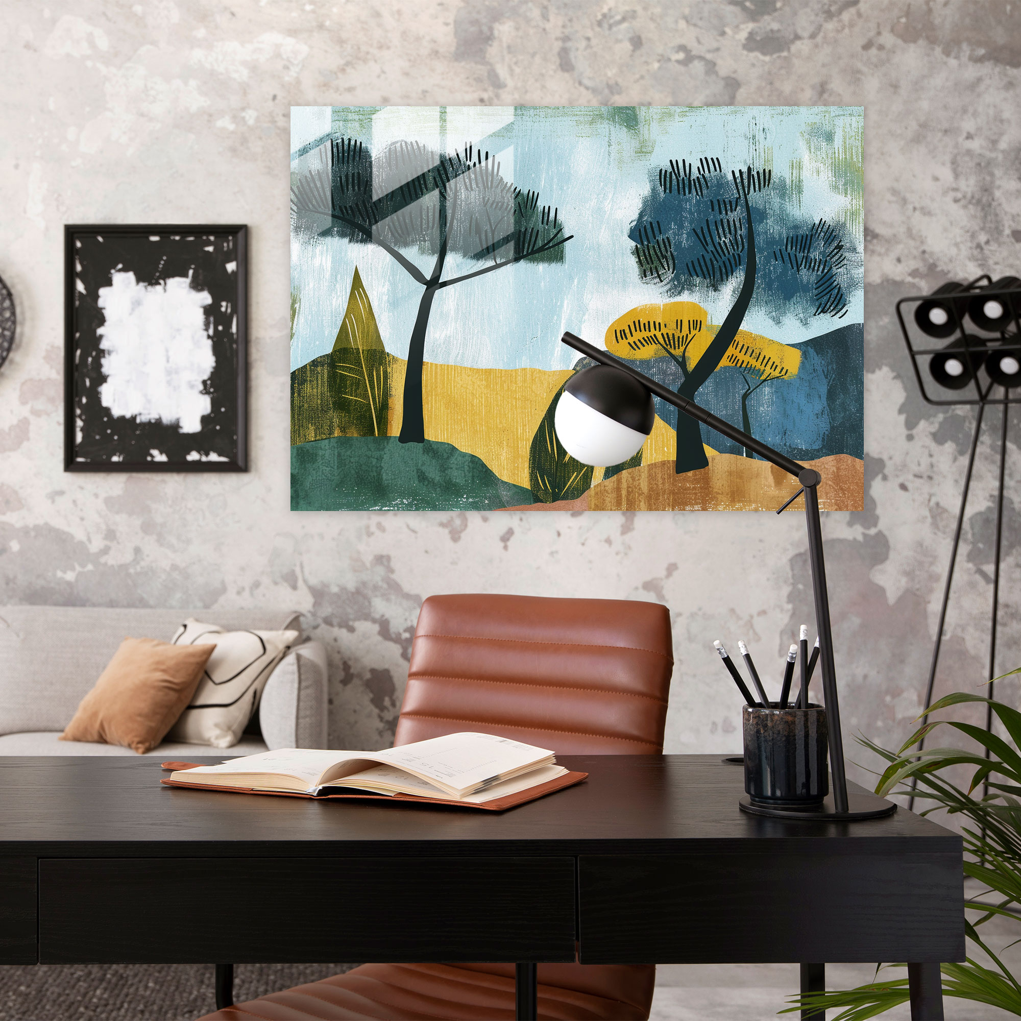 Henri Matisse Glass Wall Art - Serene Landscape - Henri Matisse, Modern Art, Glass Art, Henri Matisse