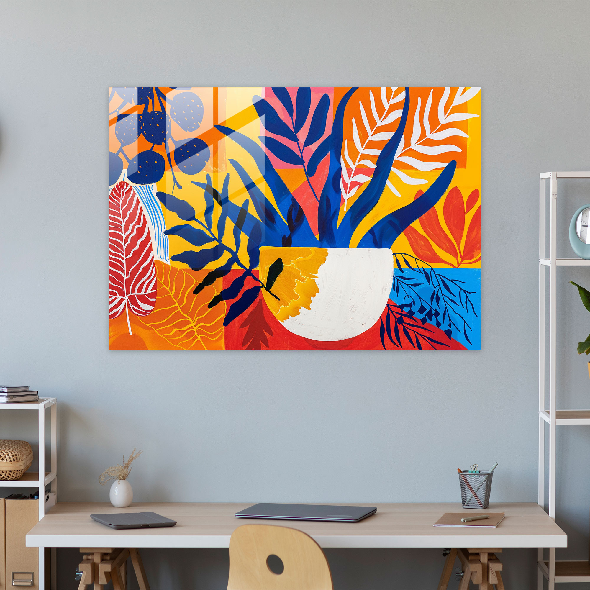 Henri Matisse Glass Print - Bold Patterns - Henri Matisse, Henri Matisse, Modern Art, Glass Print