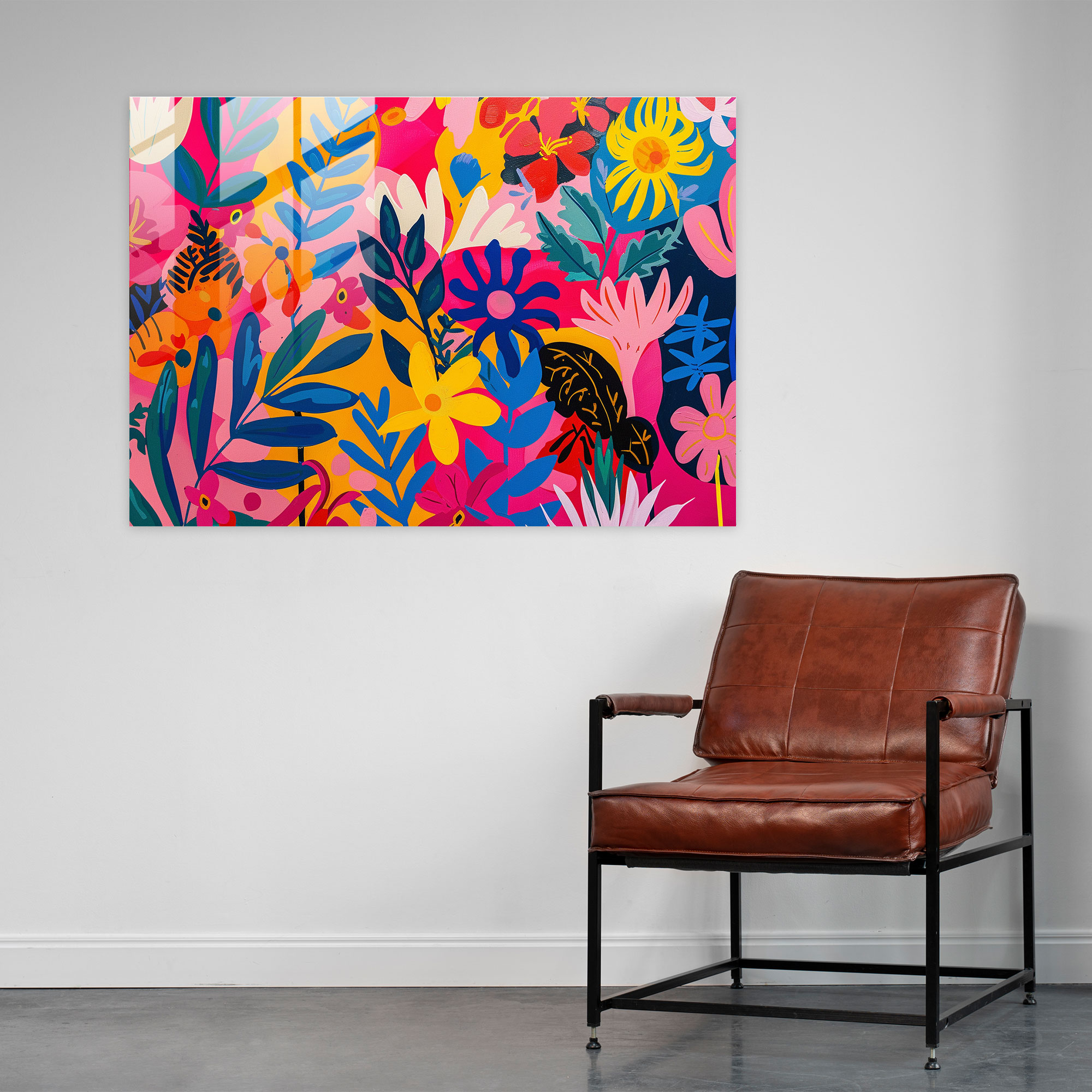 Henri Matisse Glass Print Floral Patterns - Henri Matisse, Wall Decoration, Glass Print, Home Decoration