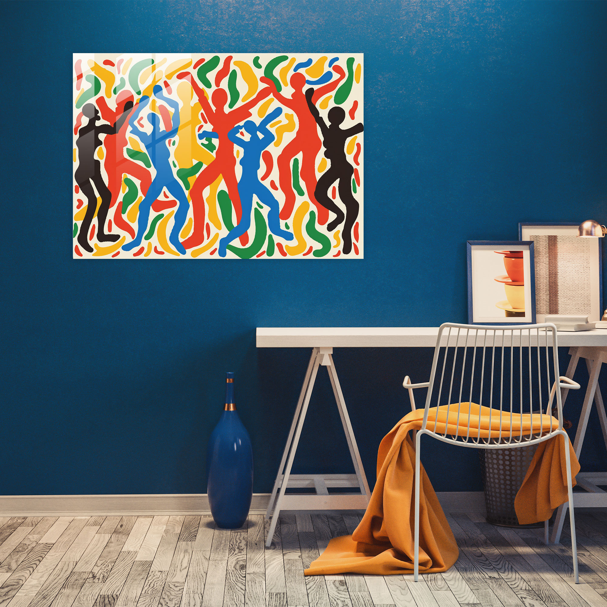Henri Matisse Glass Print Dancing Figures - Henri Matisse, Glass Art, Modern Art, Glass Print