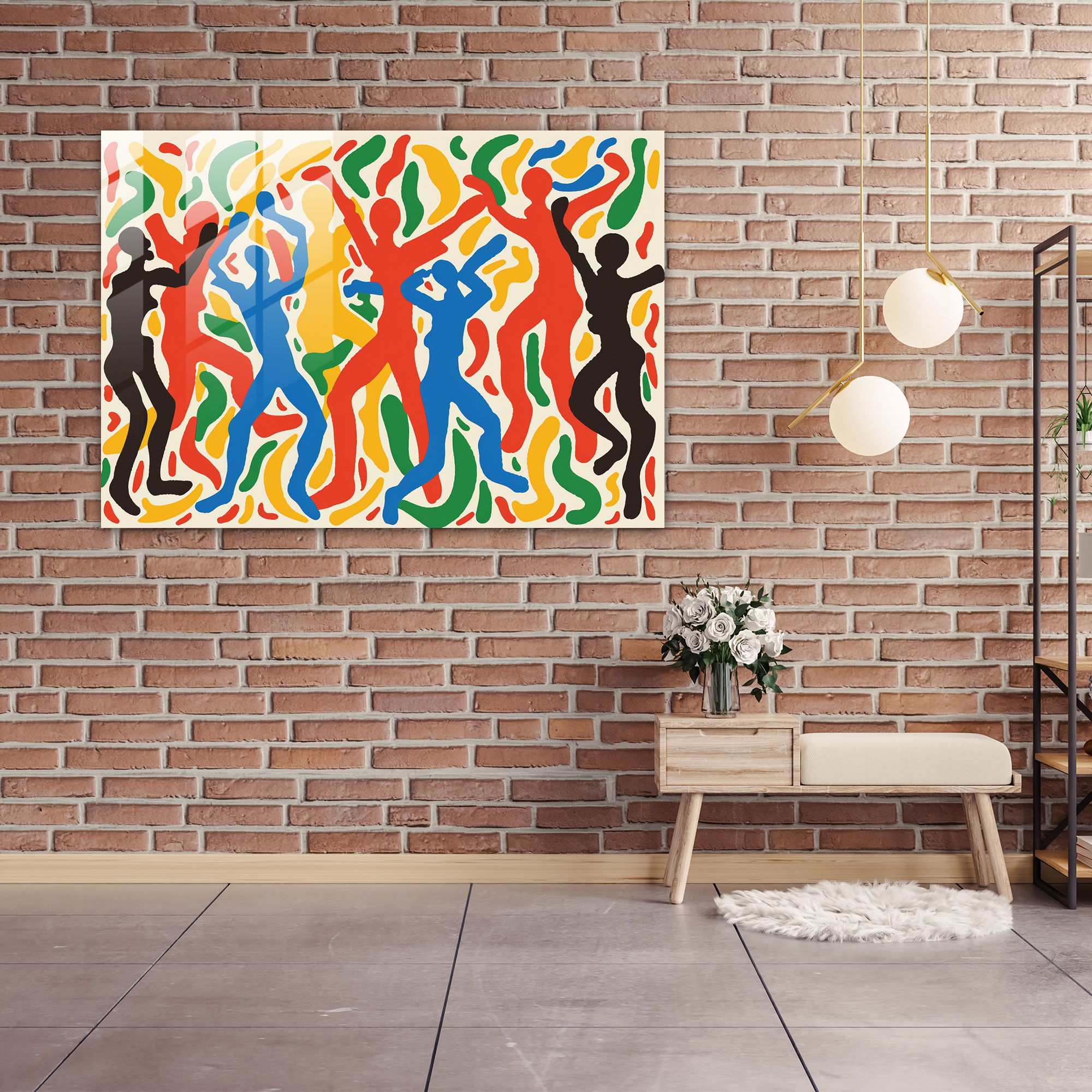 Henri Matisse Glass Print Dancing Figures - Henri Matisse, Glass Art, Modern Art, Glass Print