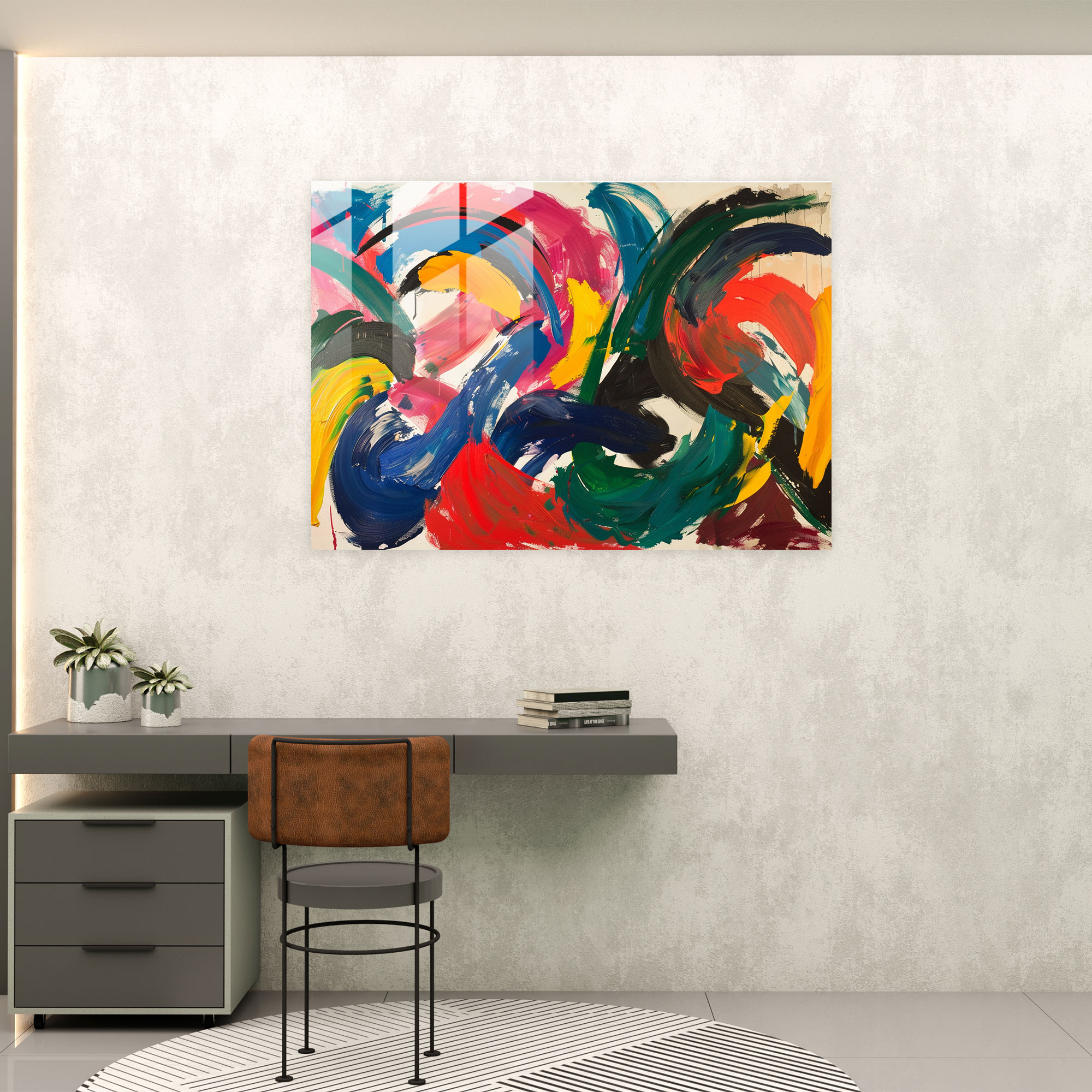 Henri Matisse Glass Print Expressive Brush Strokes - Henri Matisse, Modern Art, Home Decoration, Wall Decoration