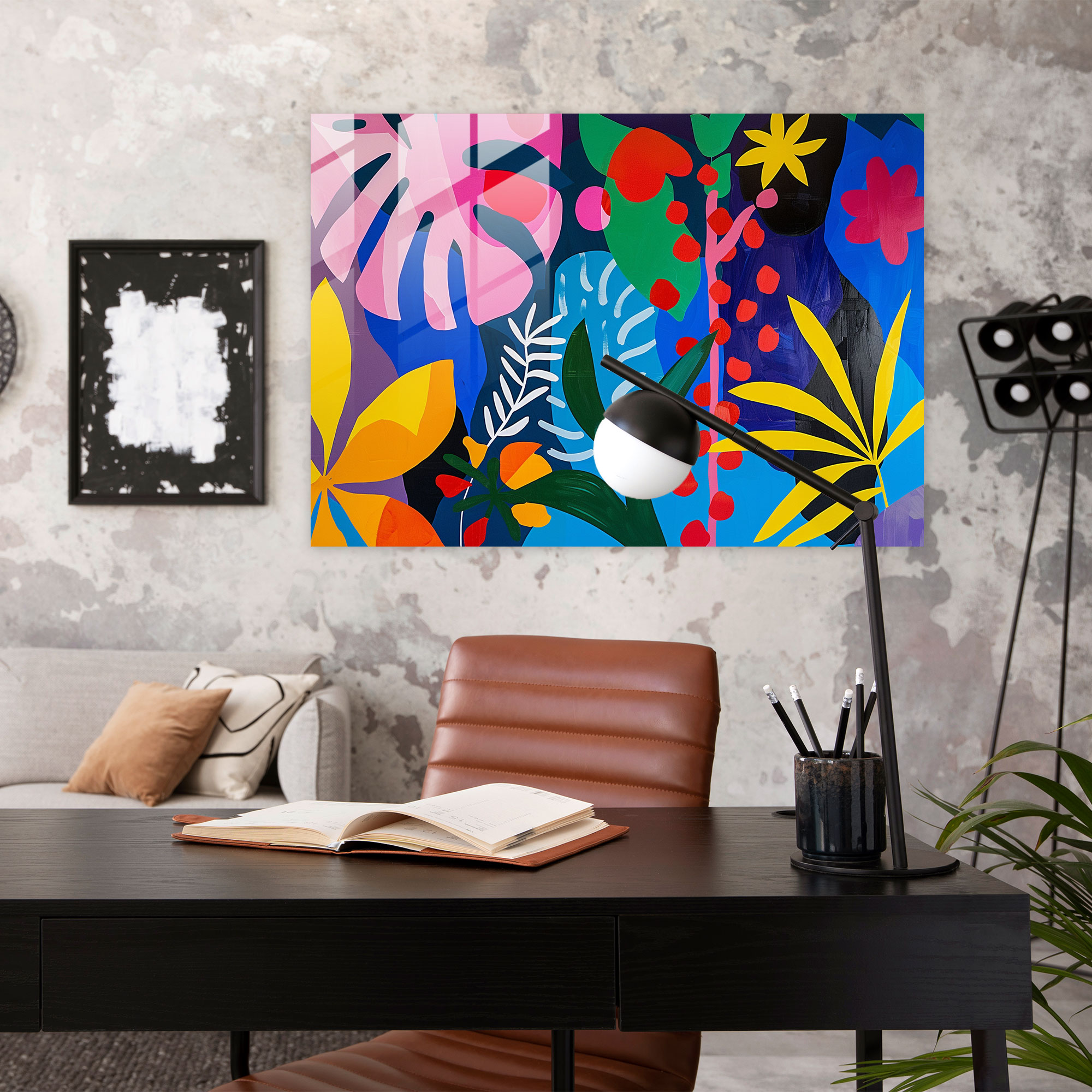 Henri Matisse Glass Print Whimsical Shapes - Henri Matisse, Glass Art, Modern Art, Glass Wall Art