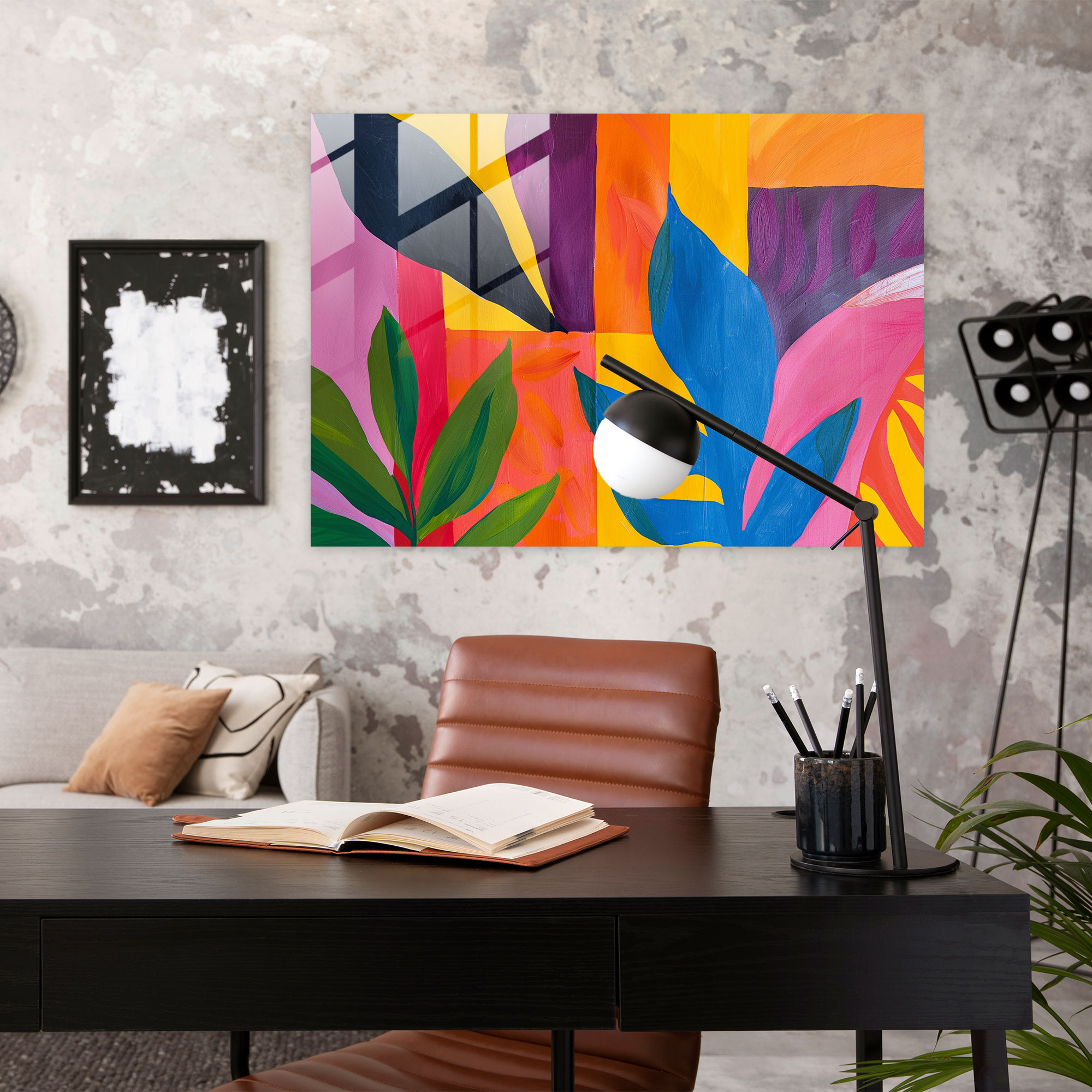 Henri Matisse Glass Print Dynamic Colors - Henri Matisse, Glass Art, Glass Wall Art, Henri Matisse