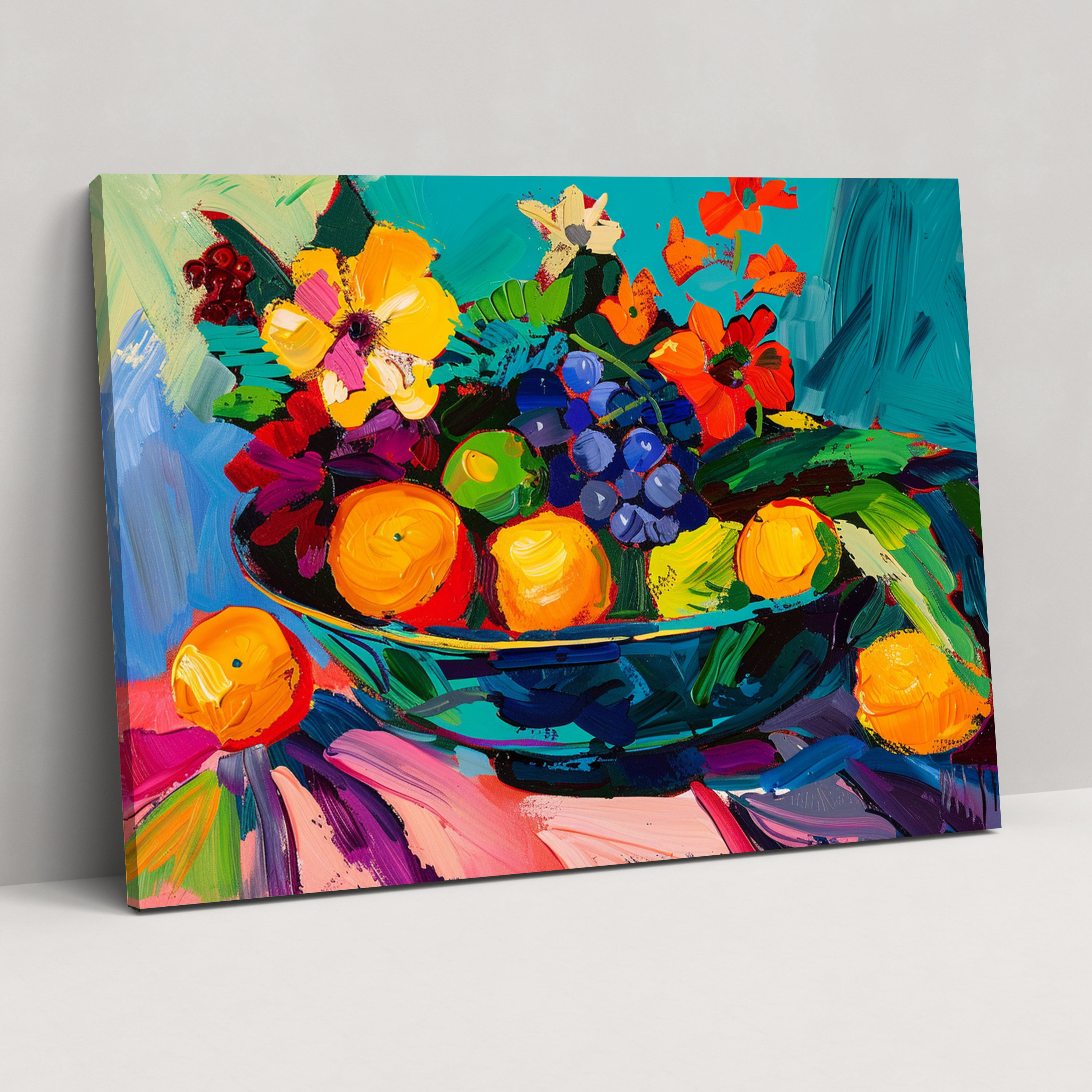 Bold Still Life Henri Matisse Style Canvas Print - Henri Matisse, Canvas Wall Art, Henri Matisse Style, Wall Decoration