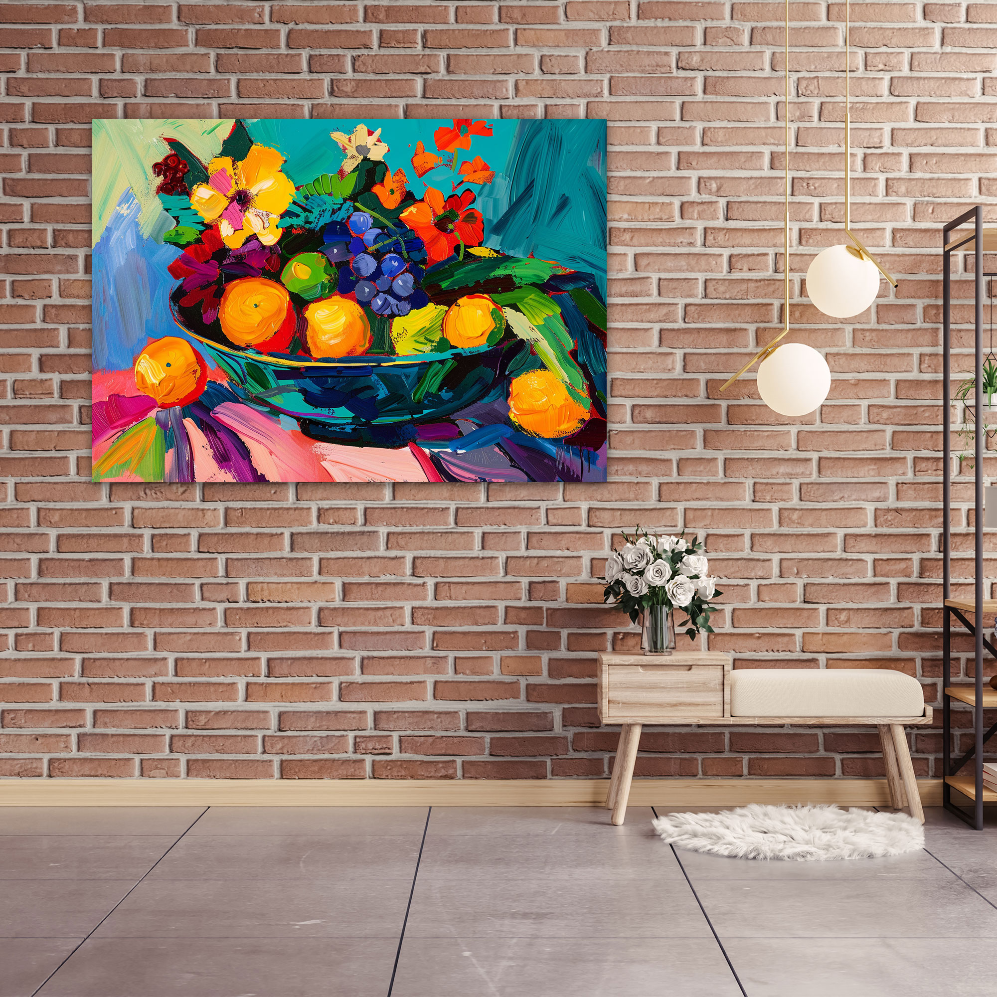 Bold Still Life Henri Matisse Style Canvas Print - Henri Matisse, Canvas Wall Art, Henri Matisse Style, Wall Decoration
