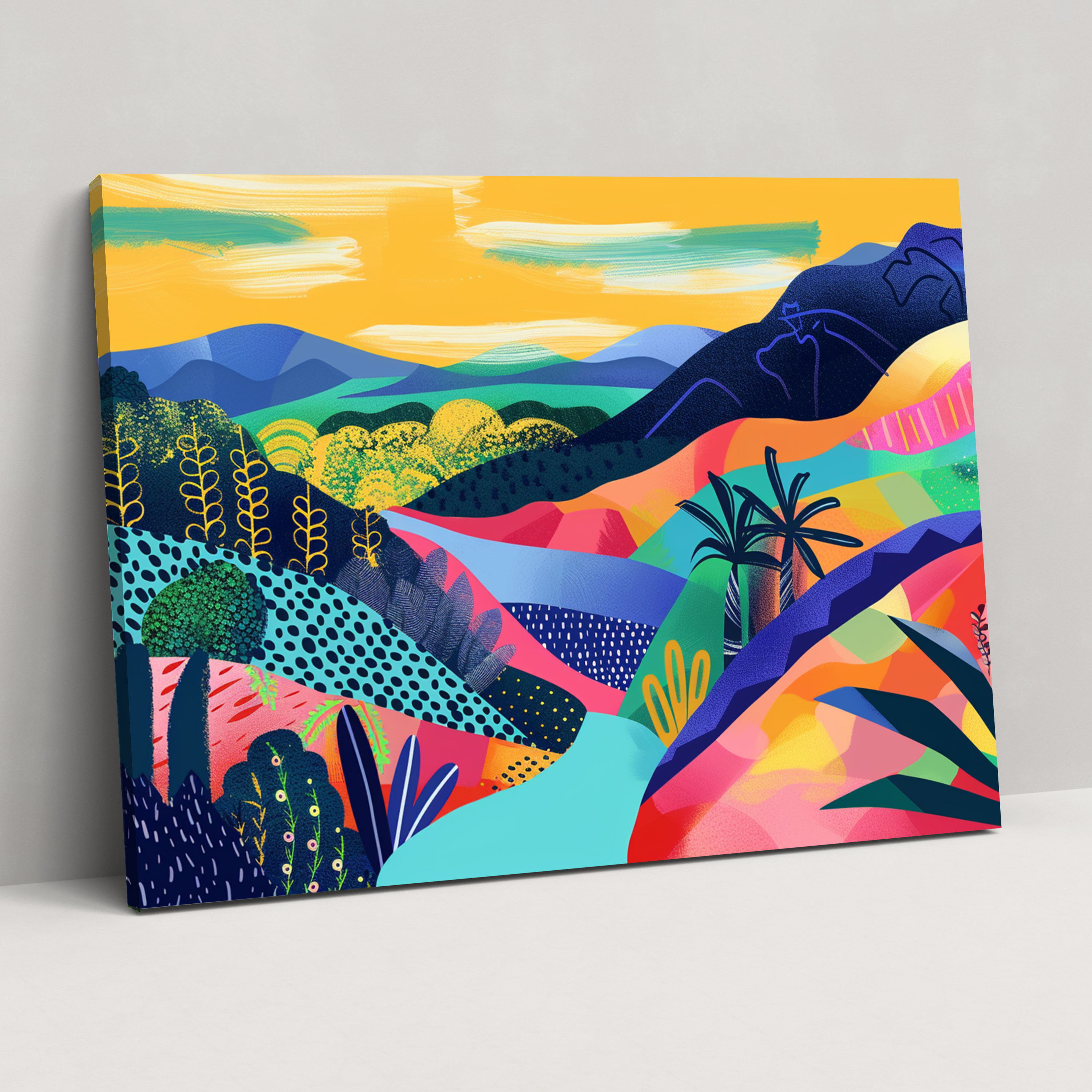 Dreamy Landscape Henri Matisse Style Wall Decoration - Henri Matisse, Canvas, Wall Decoration, Canvas Print
