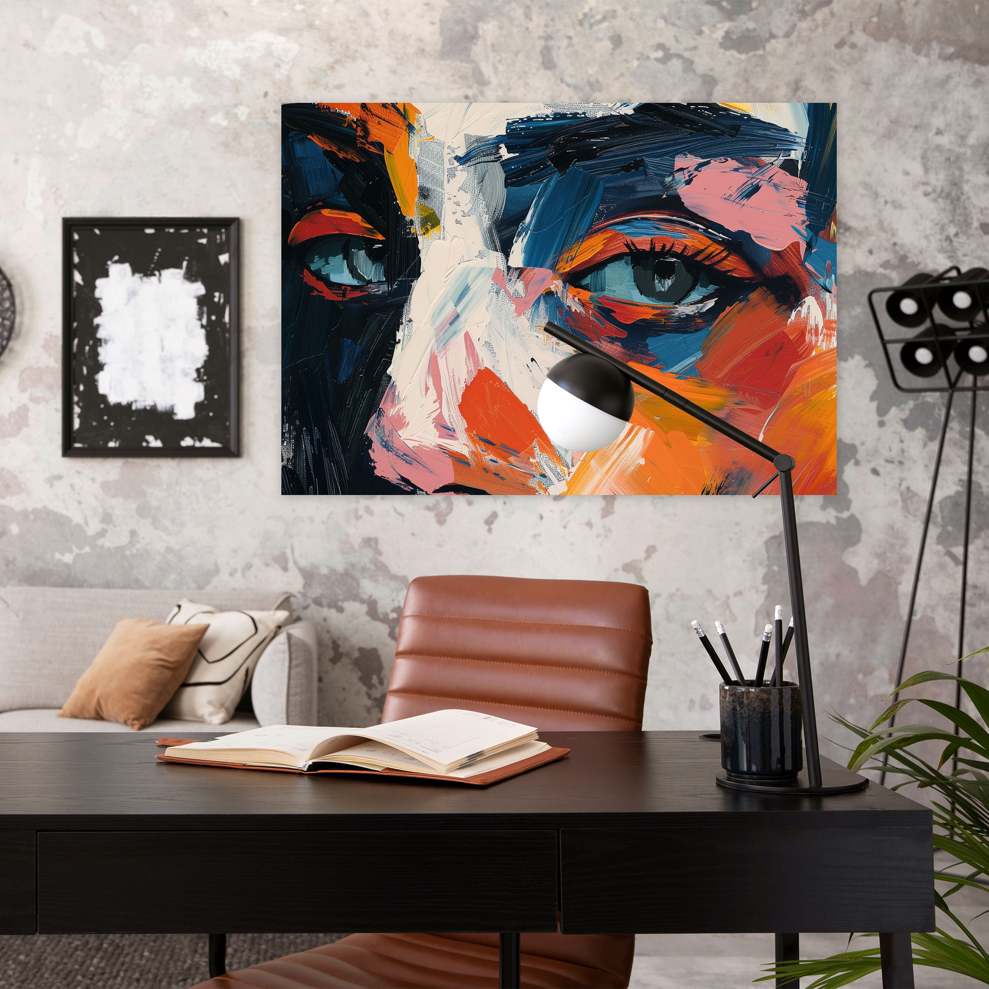 Expressive Portrait Henri Matisse Style Canvas Print - Henri Matisse, Henri Matisse Style, Home Decoration, Canvas Wall Art
