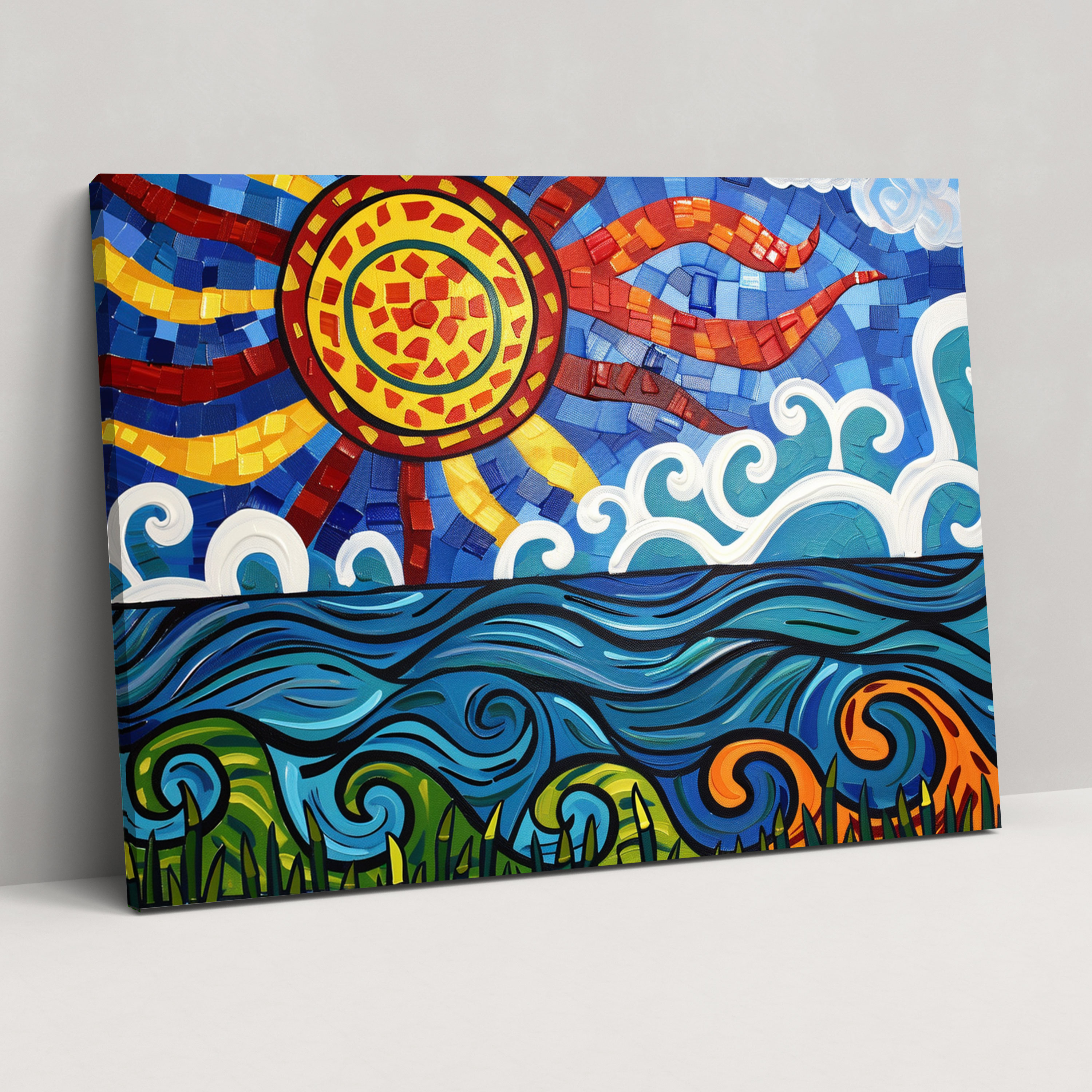 Seaside Henri Matisse Style Wall Art - Henri Matisse, Wall Decoration, Canvas Print, Canvas Wall Art