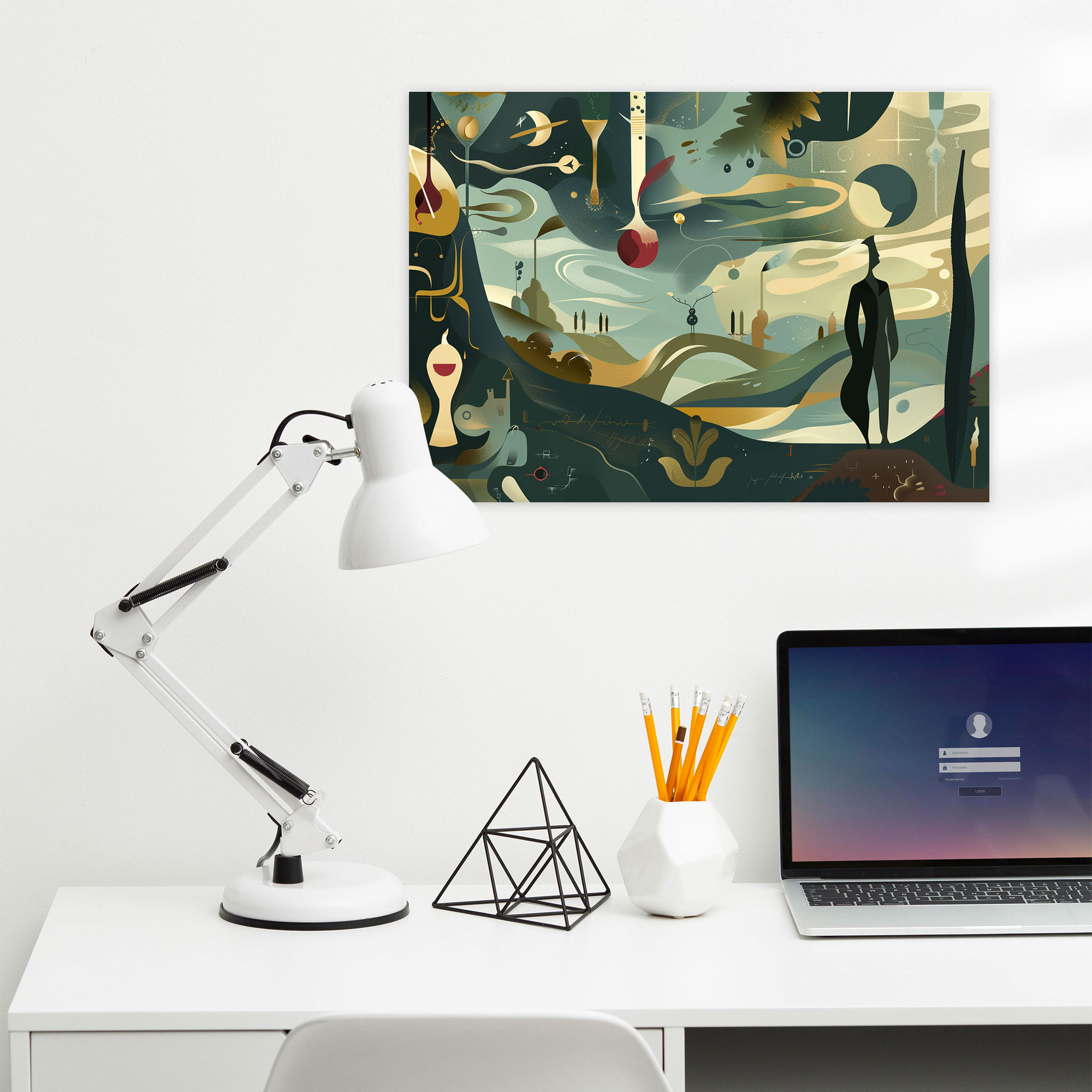 Surreal Landscape Henri Matisse Style Canvas Print - Henri Matisse, Canvas Wall Art, Wall Decoration, Wall Art