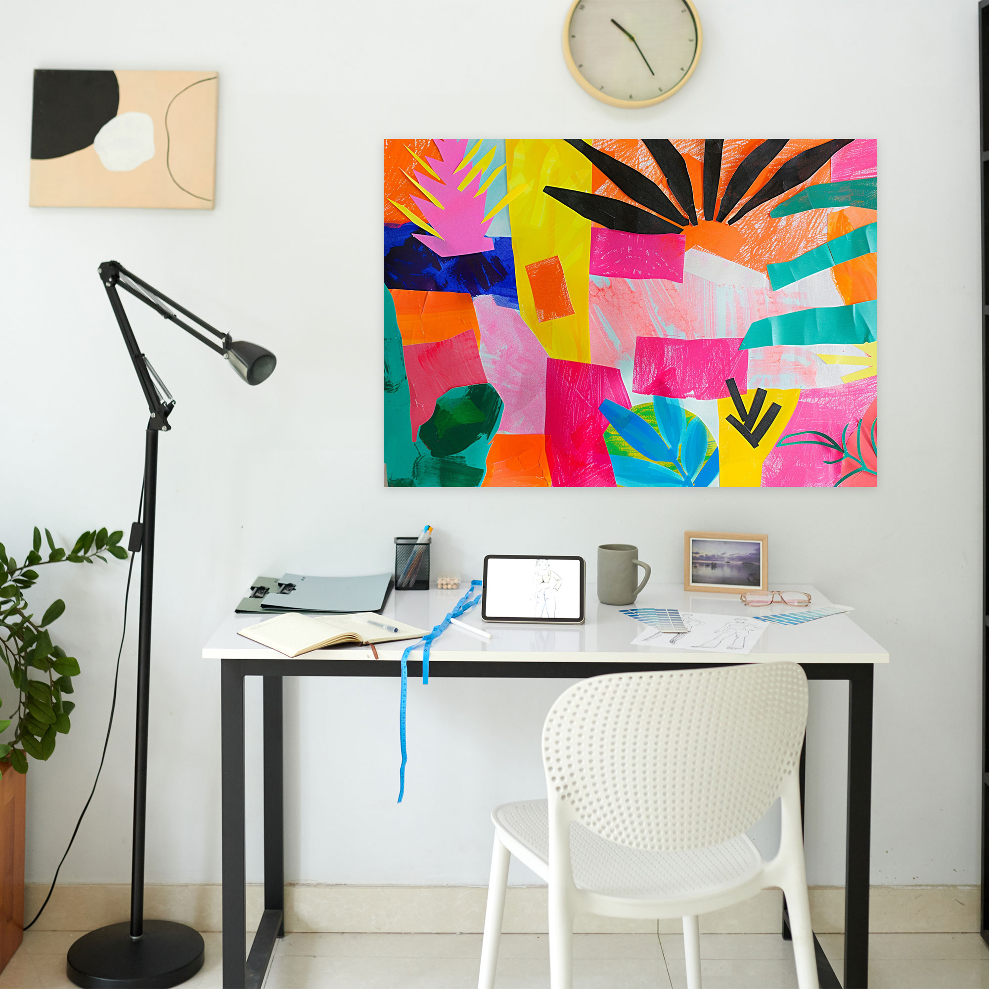 Playful Collage Henri Matisse Canvas Print - Henri Matisse, Wall Art, Home Decoration, Canvas Print