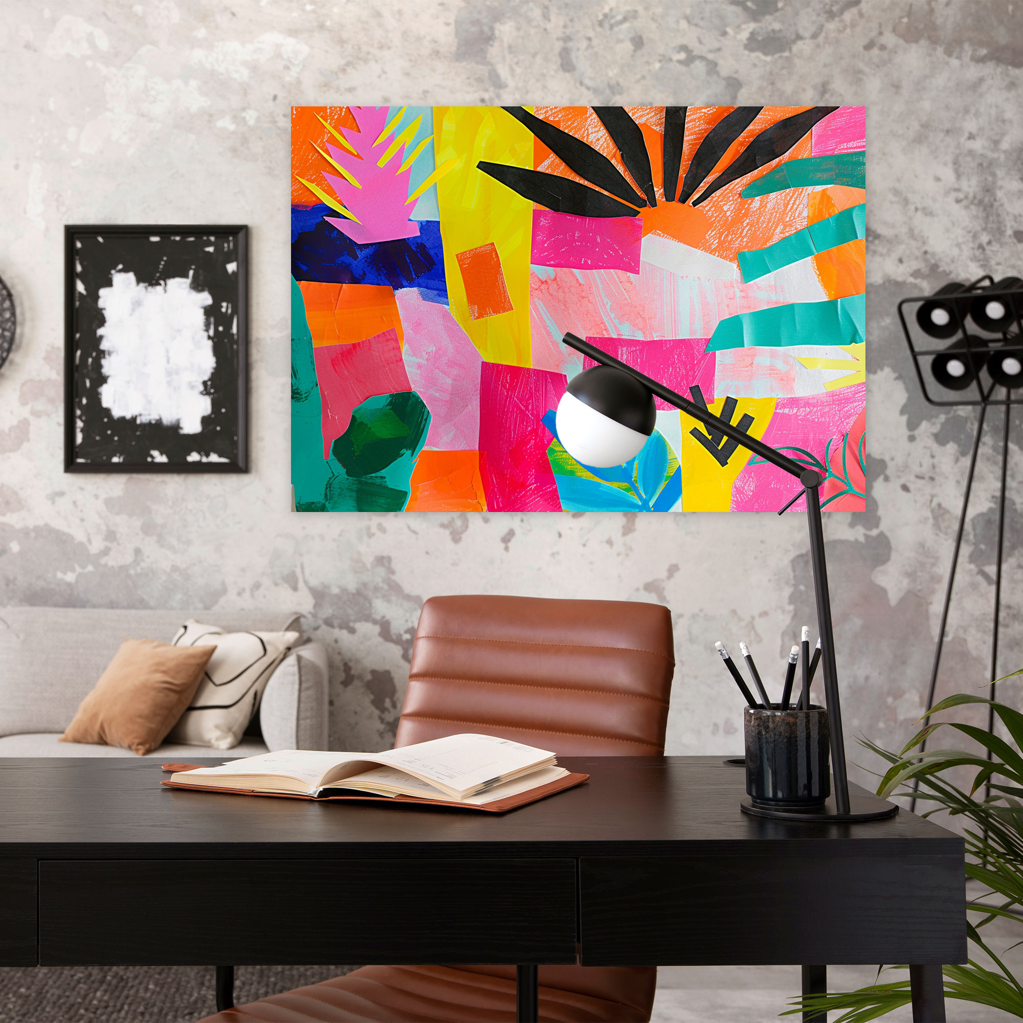 Playful Collage Henri Matisse Canvas Print - Henri Matisse, Wall Art, Home Decoration, Canvas Print