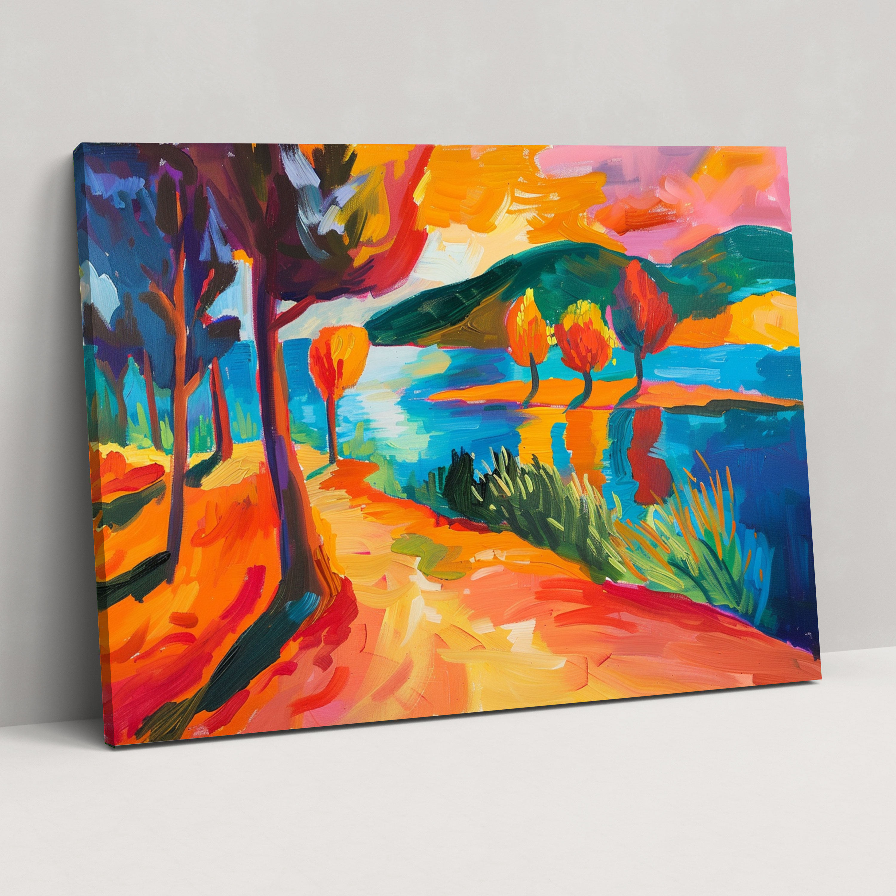 Vibrant Fauvist Landscape Henri Matisse Canvas Print - Henri Matisse, Wall Decoration, Henri Matisse, Wall Art