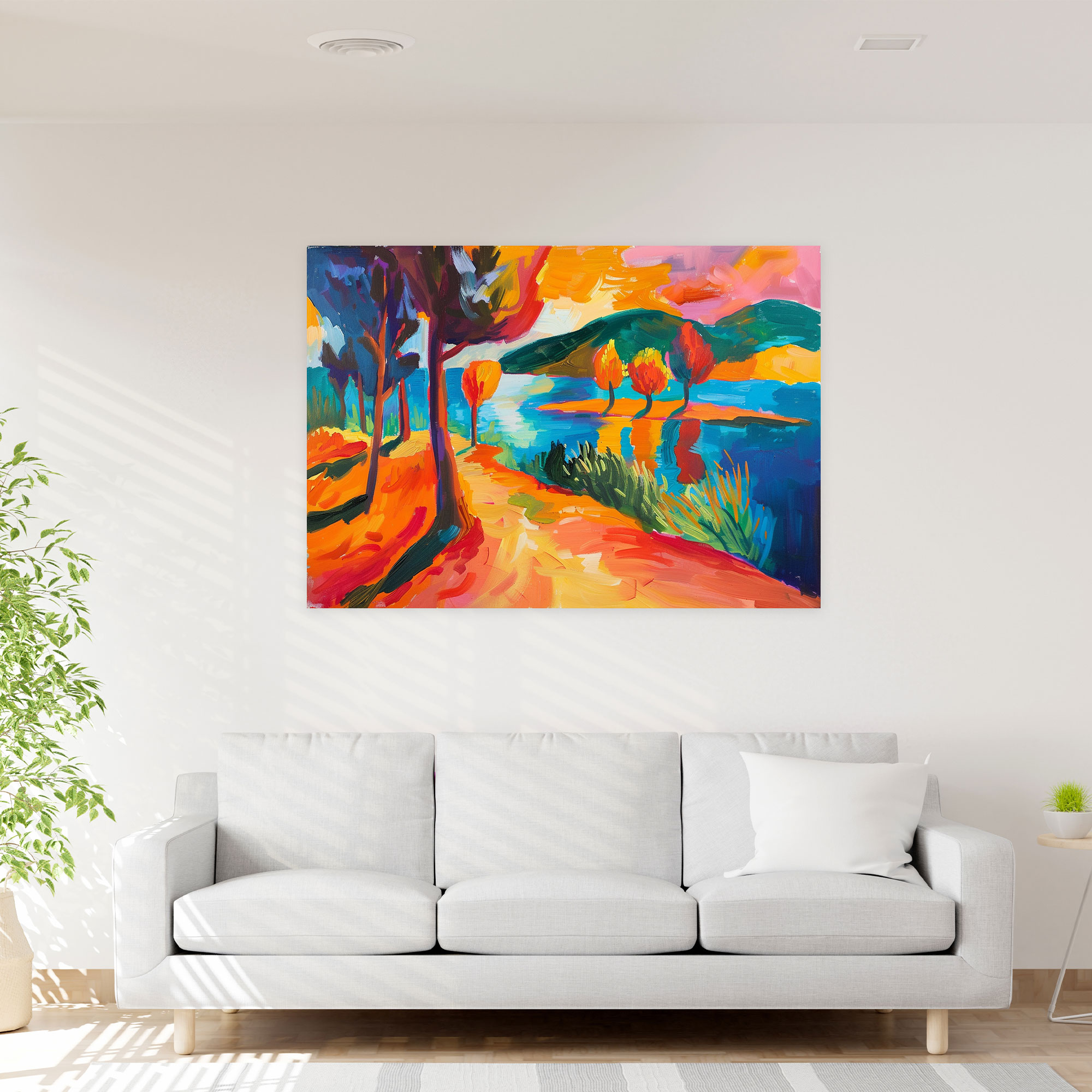 Vibrant Fauvist Landscape Henri Matisse Canvas Print - Henri Matisse, Wall Decoration, Henri Matisse, Wall Art