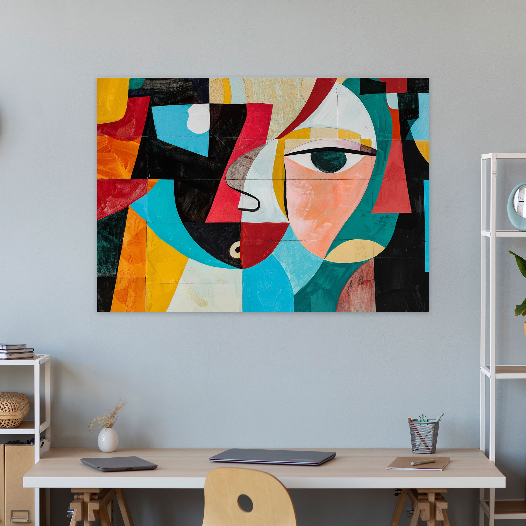 Fragmented Cubist Henri Matisse Canvas Print - Henri Matisse, Wall Art, Wall Decoration, Home Decoration