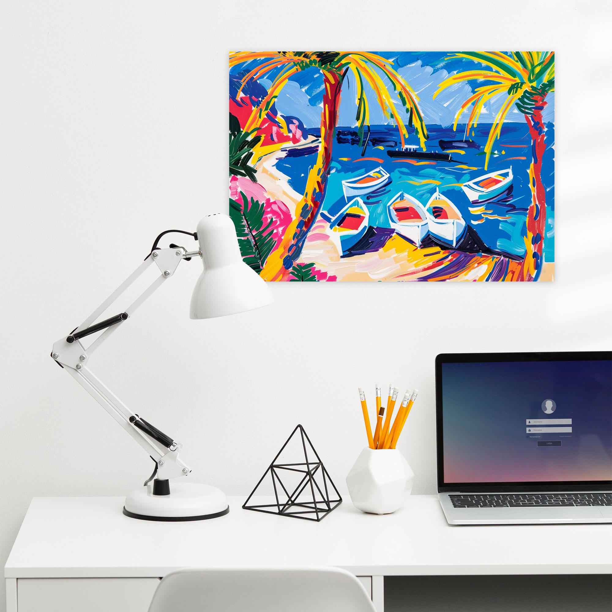 Henri Matisse Canvas Print - Henri Matisse, Seaside Scene, Henri Matisse, Vibrant Color Palette