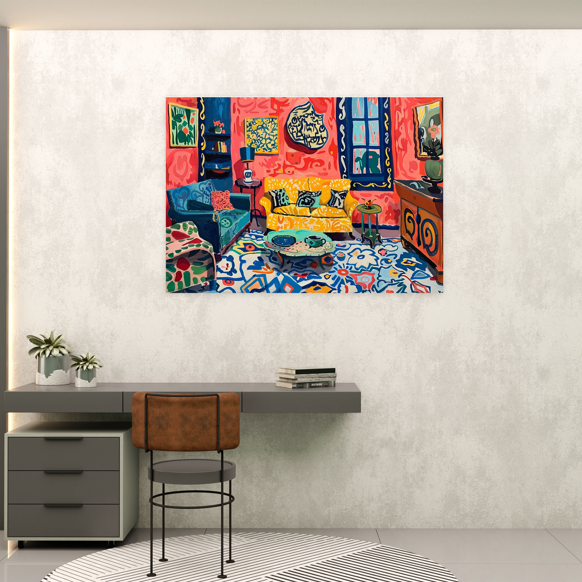 Henri Matisse Canvas Print - Henri Matisse, Whimsy, Canvas Print, Colorful Furniture