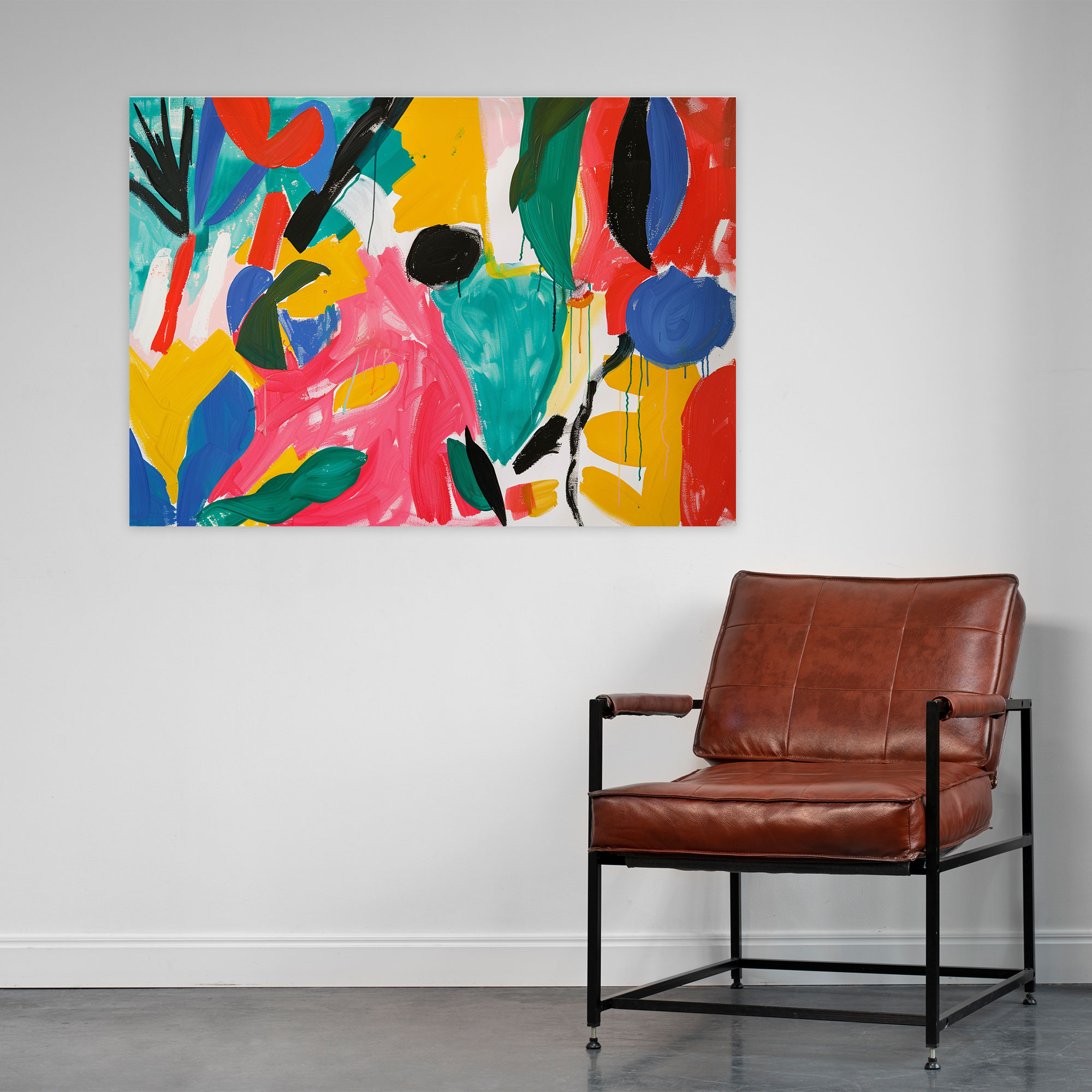 Henri Matisse Brushstrokes Canvas Print - Henri Matisse, Wall Art, Statement Piece, Dynamic Composition