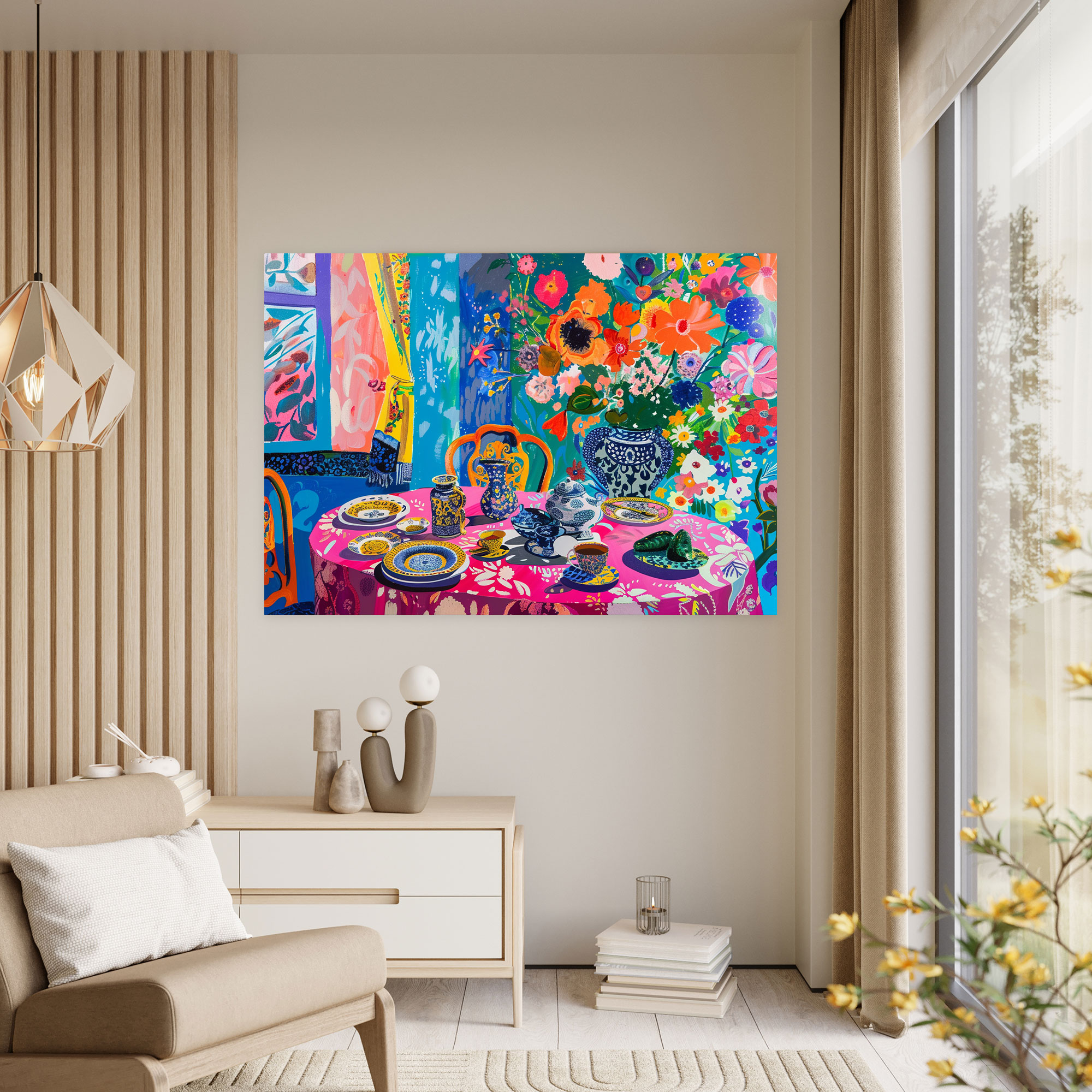 Henri Matisse Floral Canvas Print - Henri Matisse, Vibrant, Canvas Print, Henri Matisse