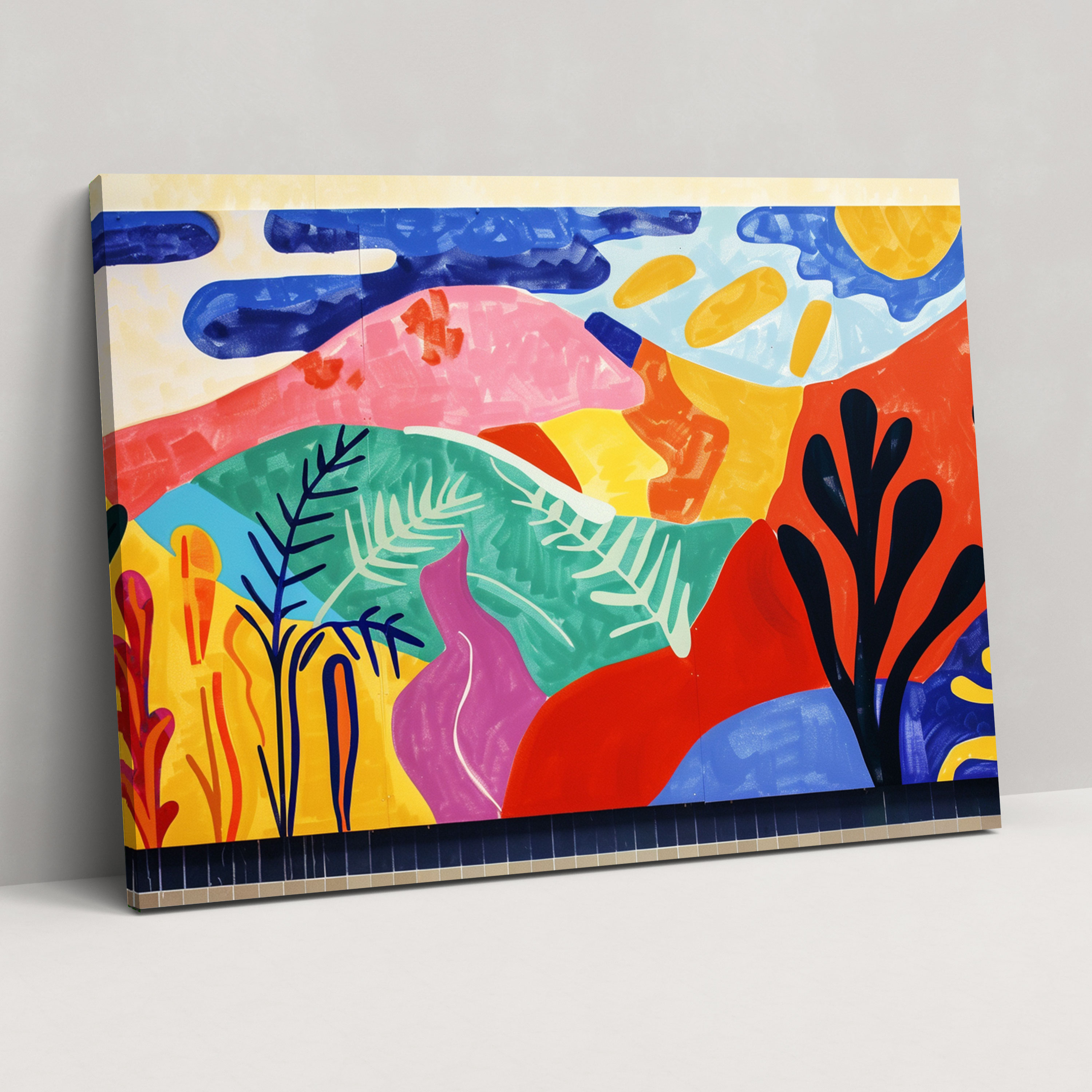 Geometric Henri Matisse Wall Decoration - Henri Matisse, Canvas Wall Art, Geometric, Canvas