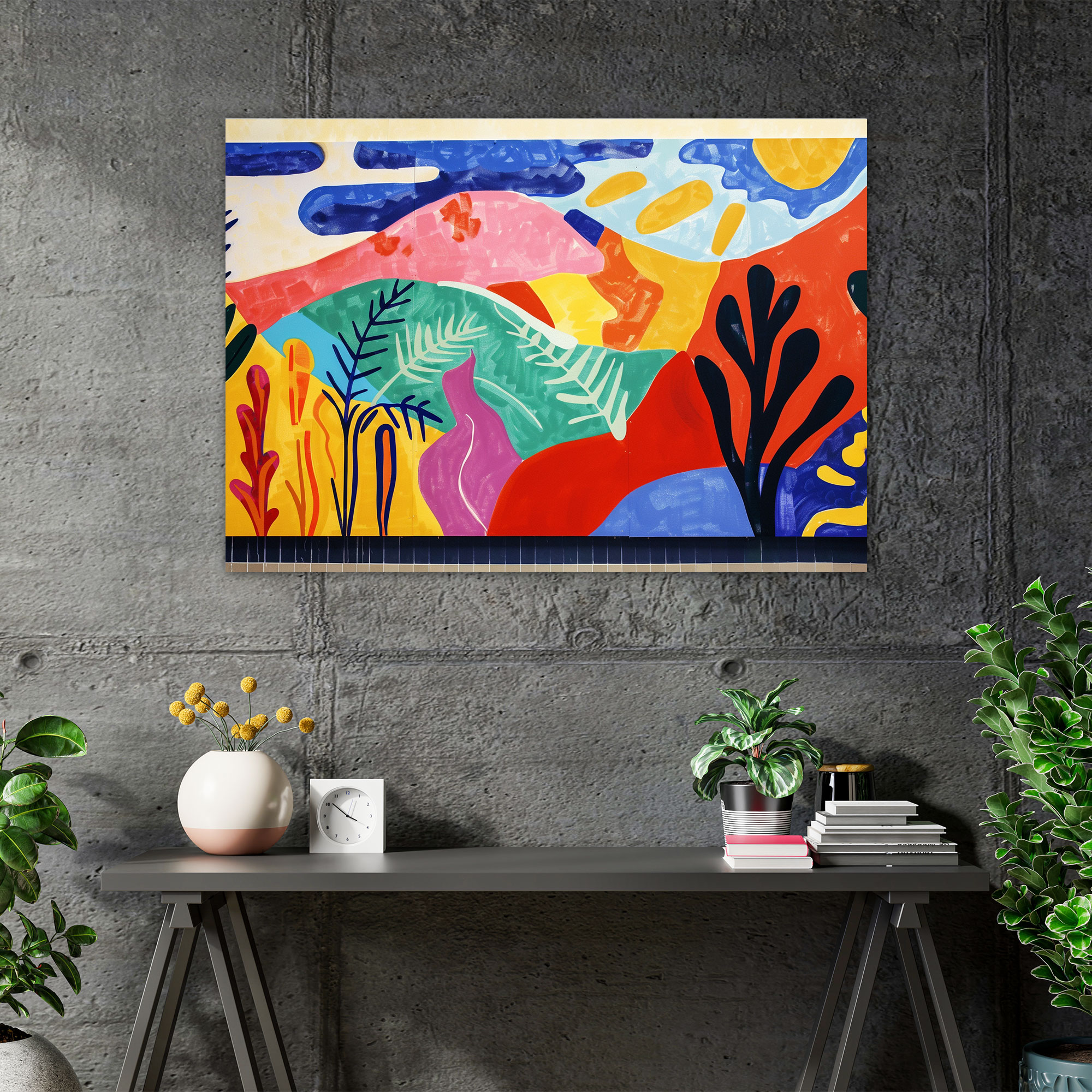Geometric Henri Matisse Wall Decoration - Henri Matisse, Canvas Wall Art, Geometric, Canvas