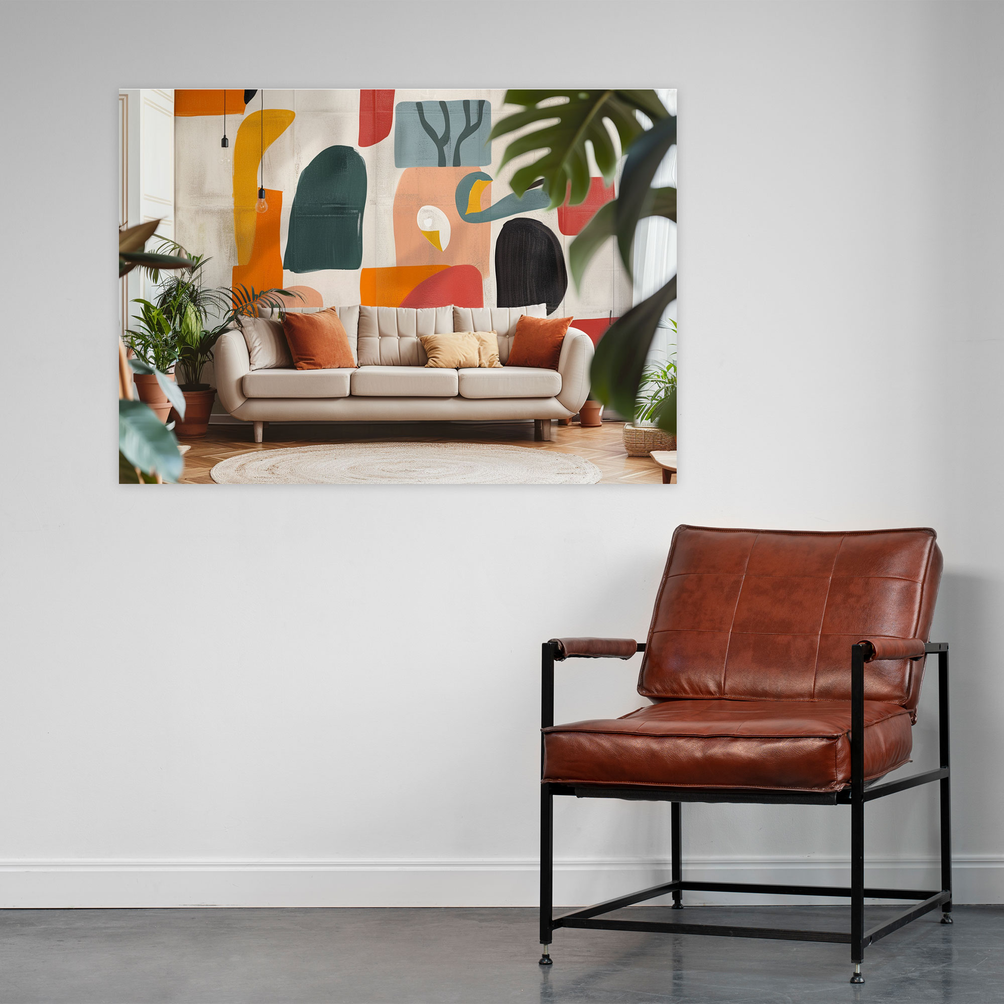 Abstract Henri Matisse Inspired Wall Art - Henri Matisse, Canvas, Wall Decoration, Home Decoration