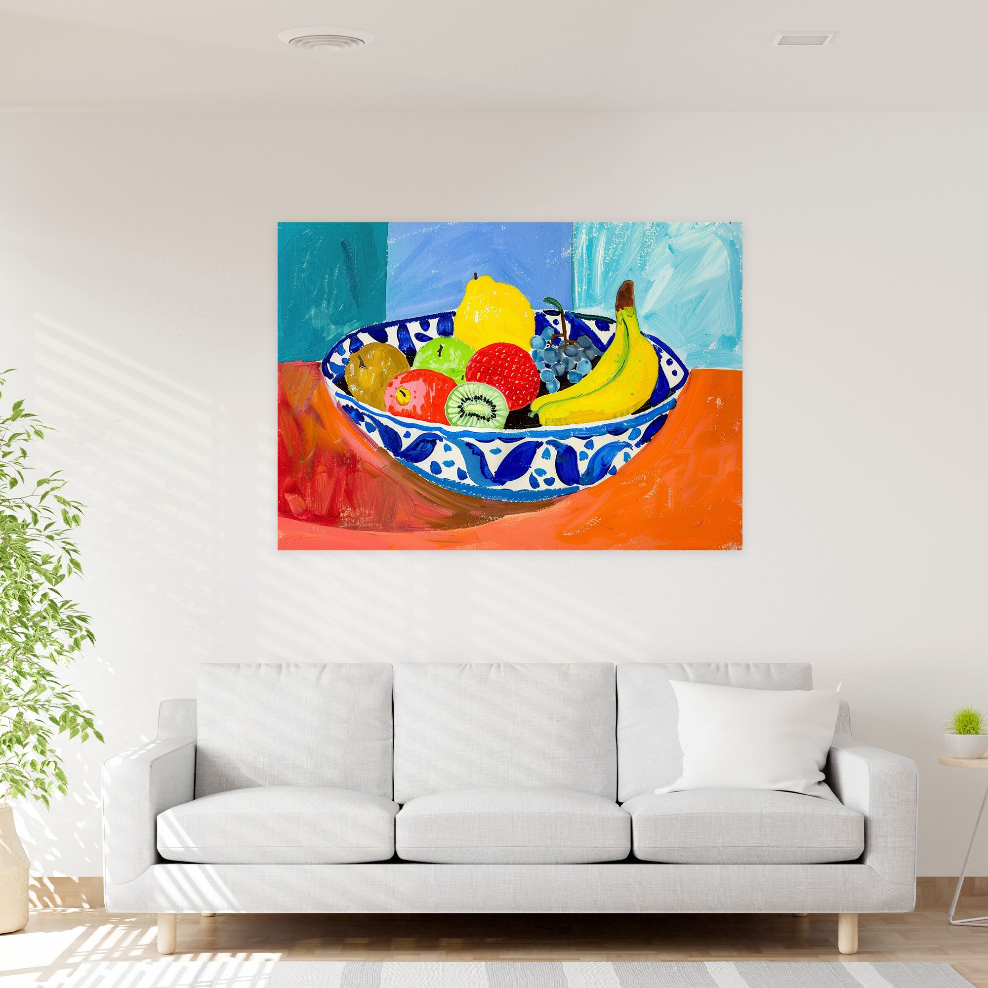 Still Life Fruit Bowl Henri Matisse Canvas Print - Henri Matisse, Wall Decoration, Wall Art, Canvas Print