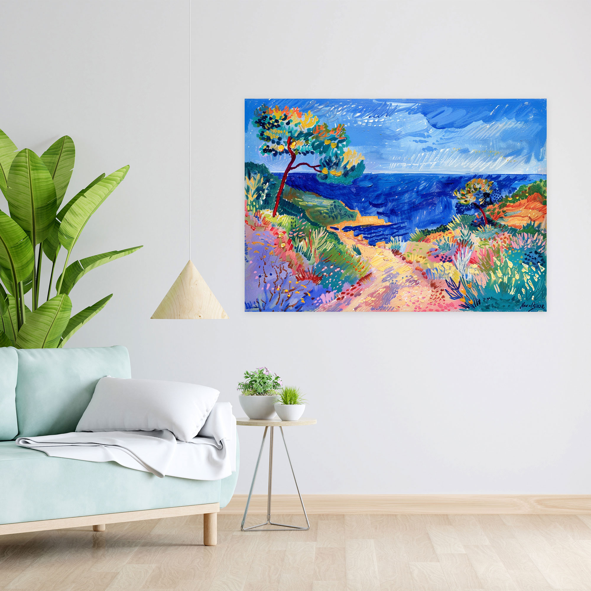 Seaside Landscape Henri Matisse Canvas Print - Henri Matisse, Wall Art, Canvas, Canvas Print