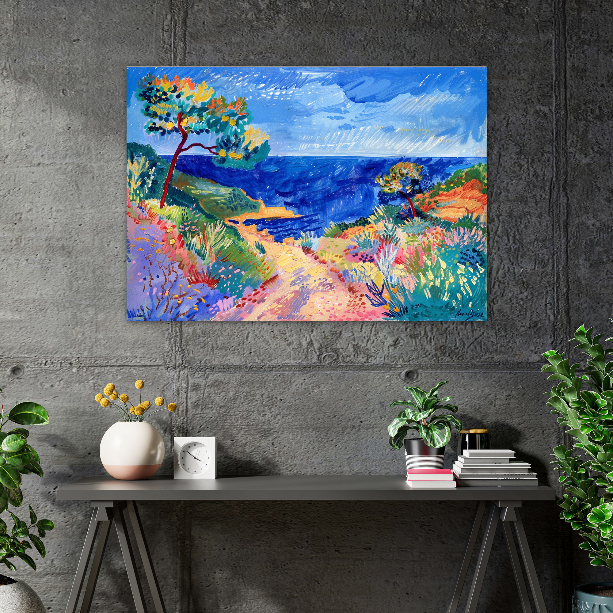 Seaside Landscape Henri Matisse Canvas Print - Henri Matisse, Wall Art, Canvas, Canvas Print