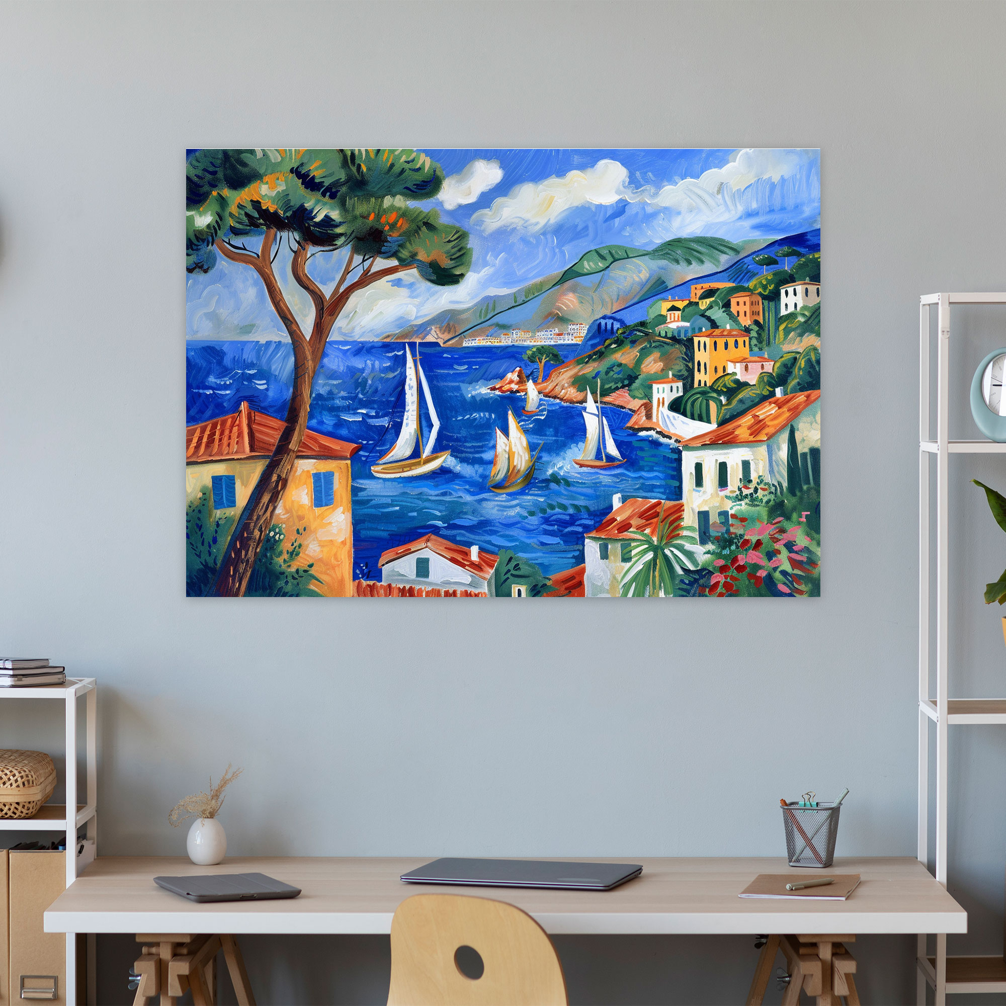 Henri Matisse Seaside Sailboats Wall Decoration - Henri Matisse, Henri Matisse, Wall Art, Canvas