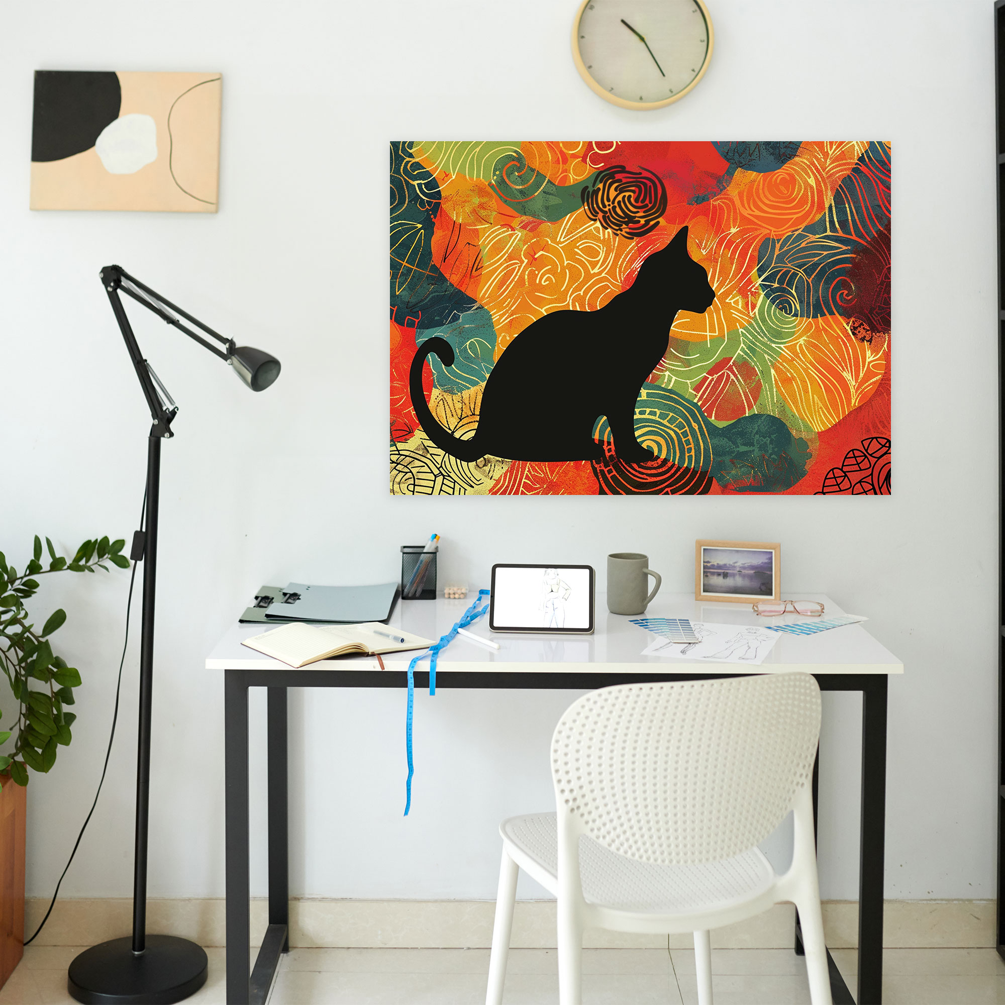 Henri Matisse Cat Silhouette Wall Art - Henri Matisse, Home Decoration, Wall Decoration, Henri Matisse