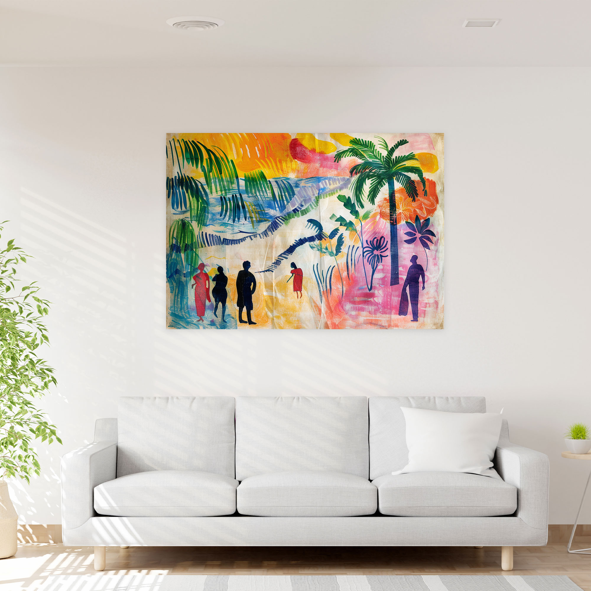 Henri Matisse Wall Decoration: Beach Scene - Henri Matisse, Wall Decoration, Henri Matisse, Canvas