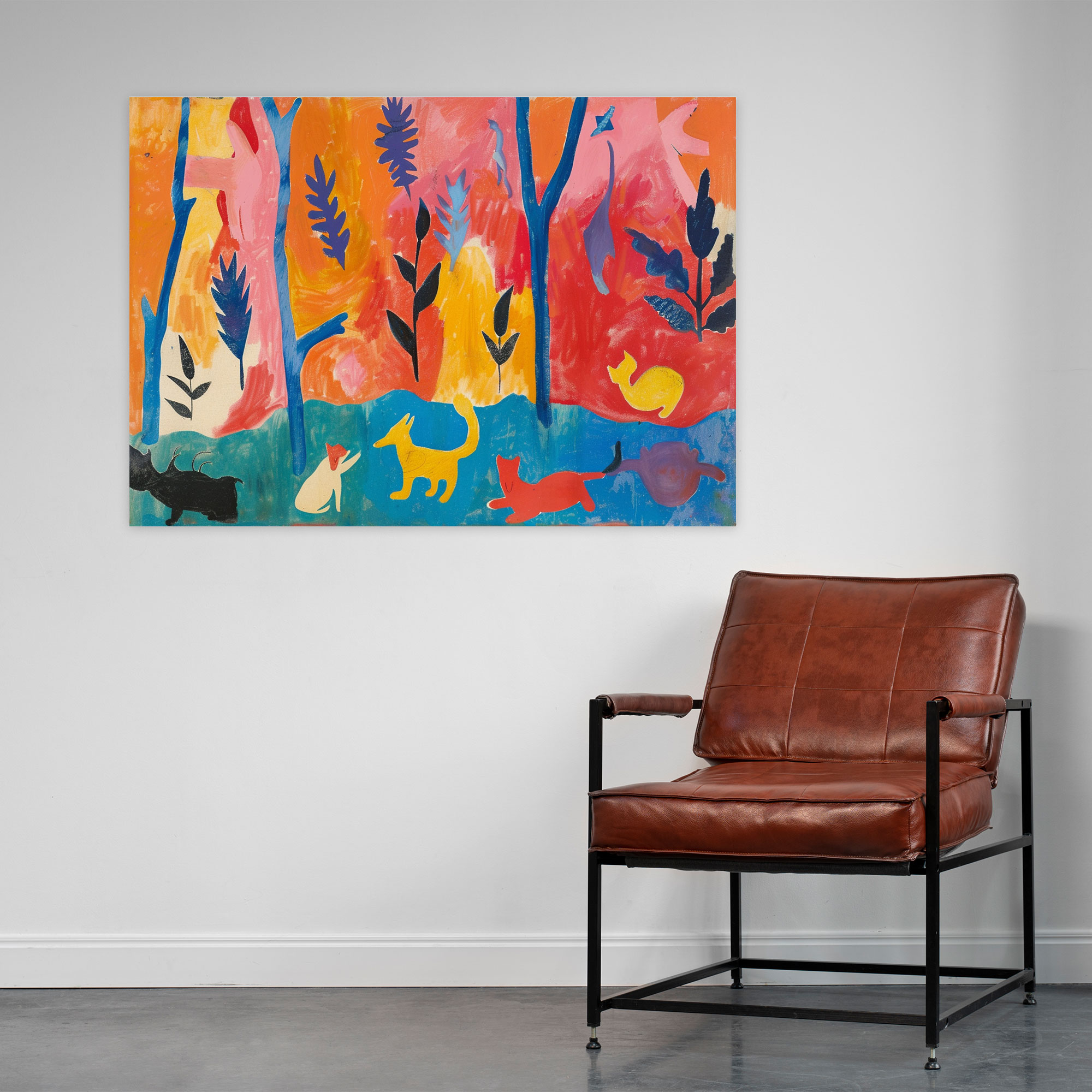 Henri Matisse Canvas Print: Playful Animals - Henri Matisse, Wall Decoration, Henri Matisse, Canvas Print
