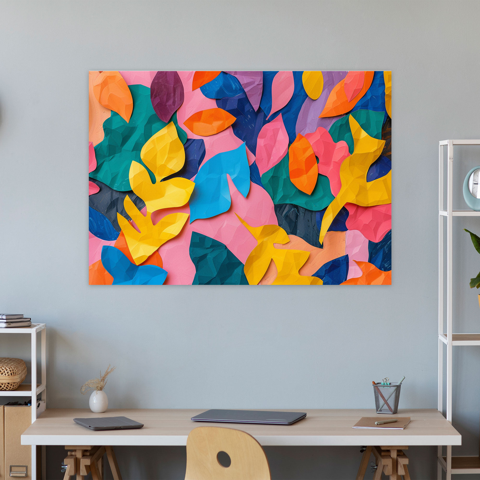 Henri Matisse Colorful Cutouts Wall Decoration - Henri Matisse, Home Decoration, Playful Design, Colorful Cutouts