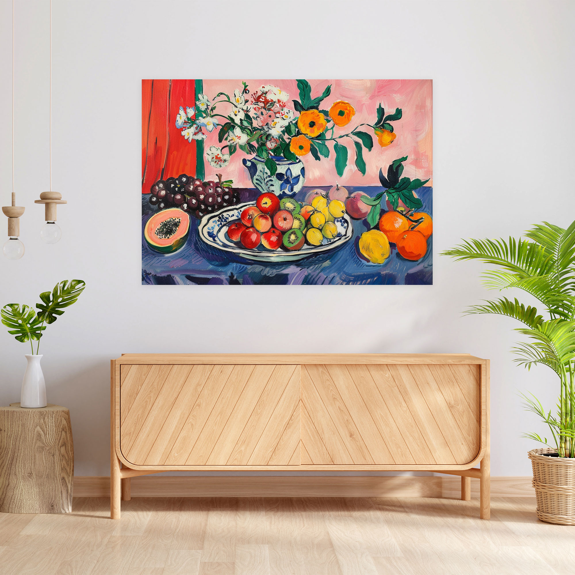 Henri Matisse Still Life Canvas Print - Henri Matisse, Henri Matisse, Wall Art, Fruit And Flowers