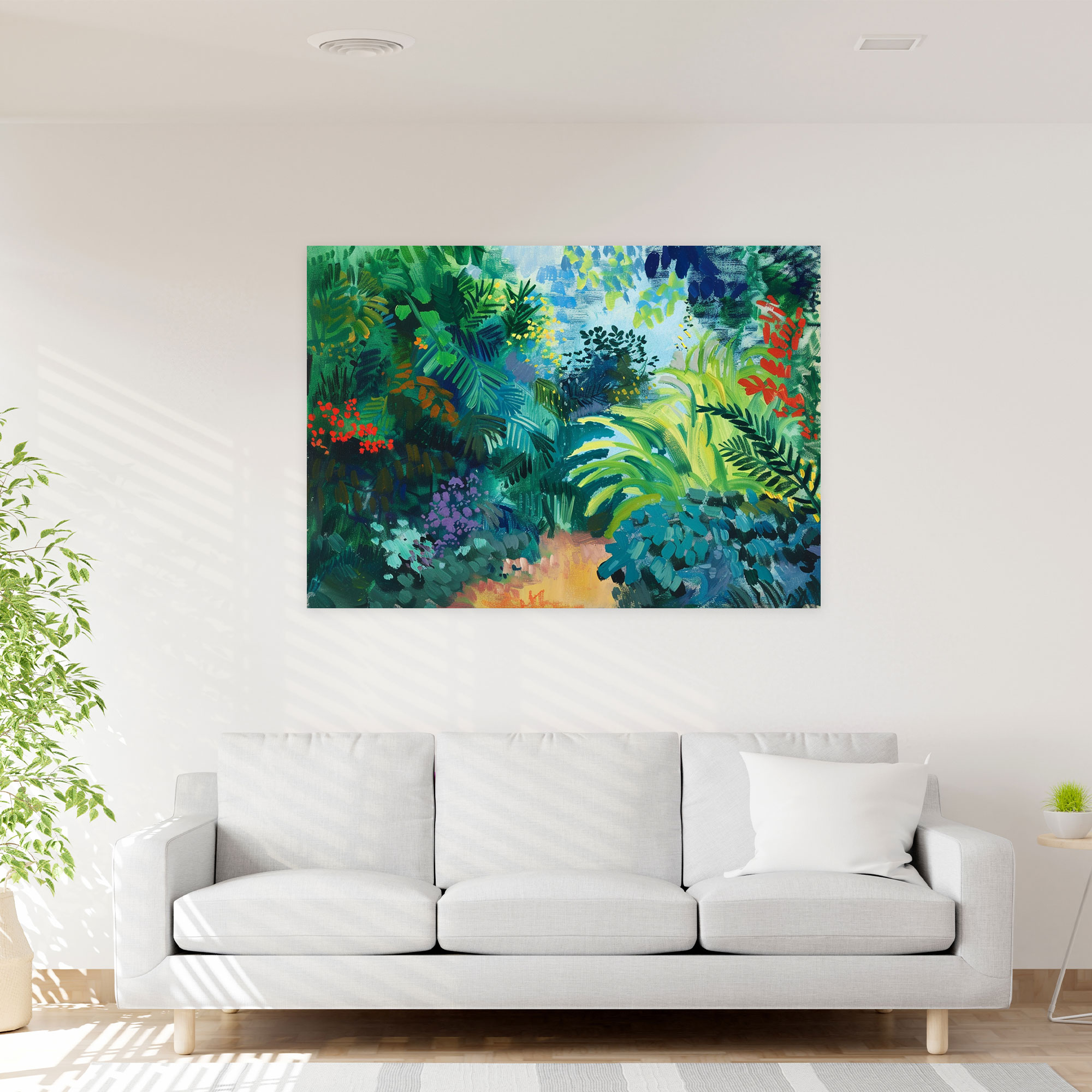 Henri Matisse Garden Scene Canvas Print - Henri Matisse, Canvas Wall Art, Canvas, Wall Art