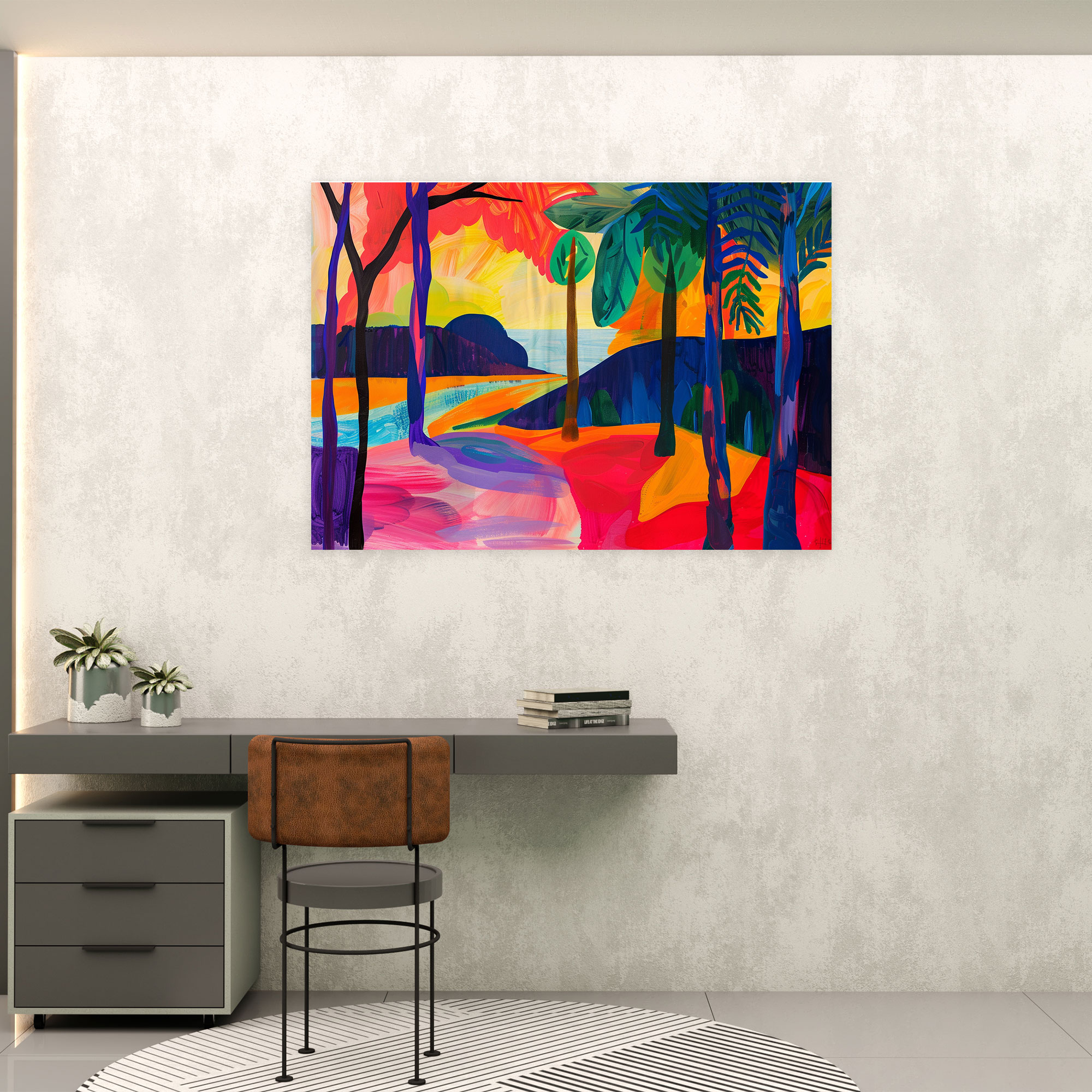 Henri Matisse Bold Landscape Canvas Print - Henri Matisse, Henri Matisse, Wall Art, Home Decoration