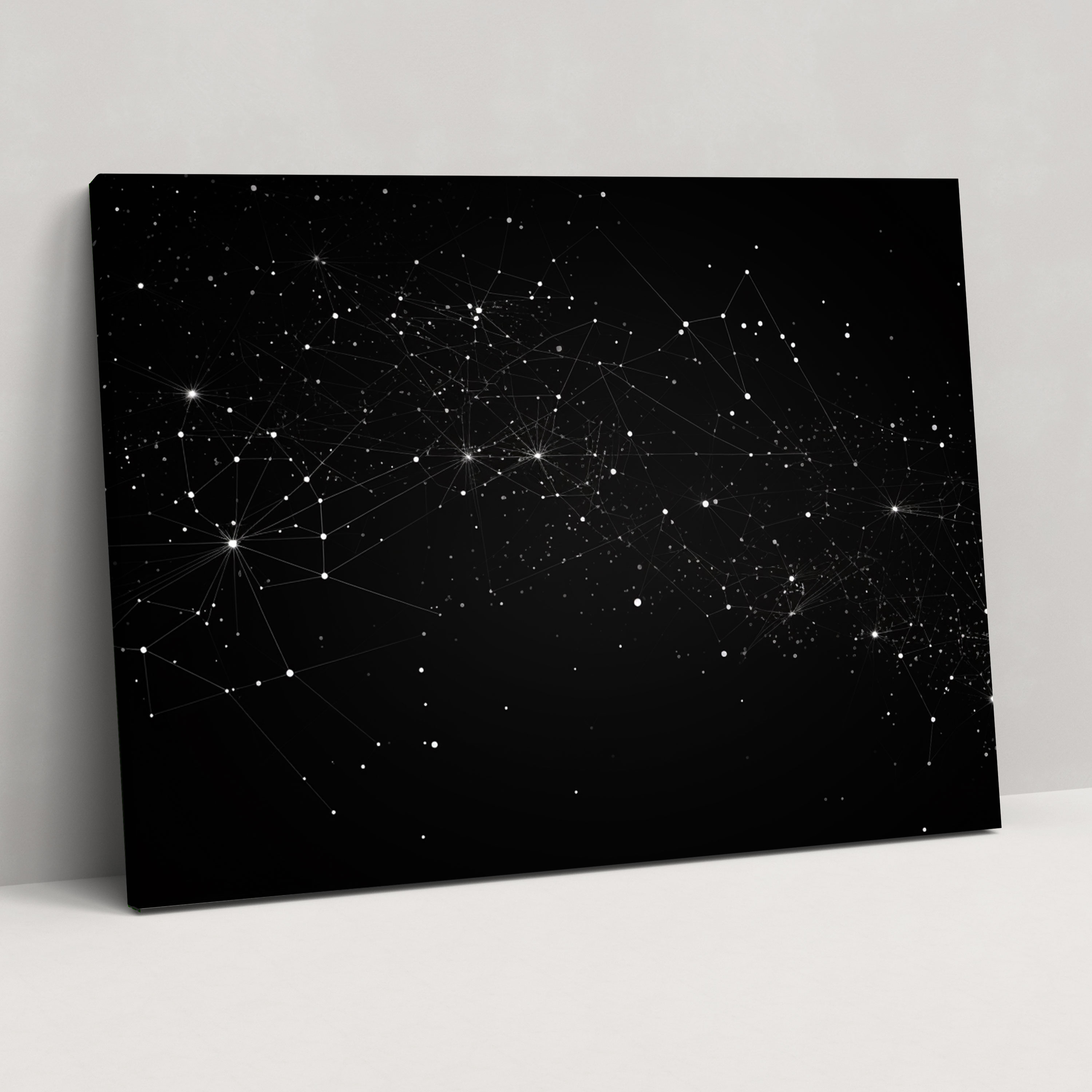 Horoscope Constellation Map Canvas Print - Horoscope, Home Decoration, Wall Art, Constellation Map