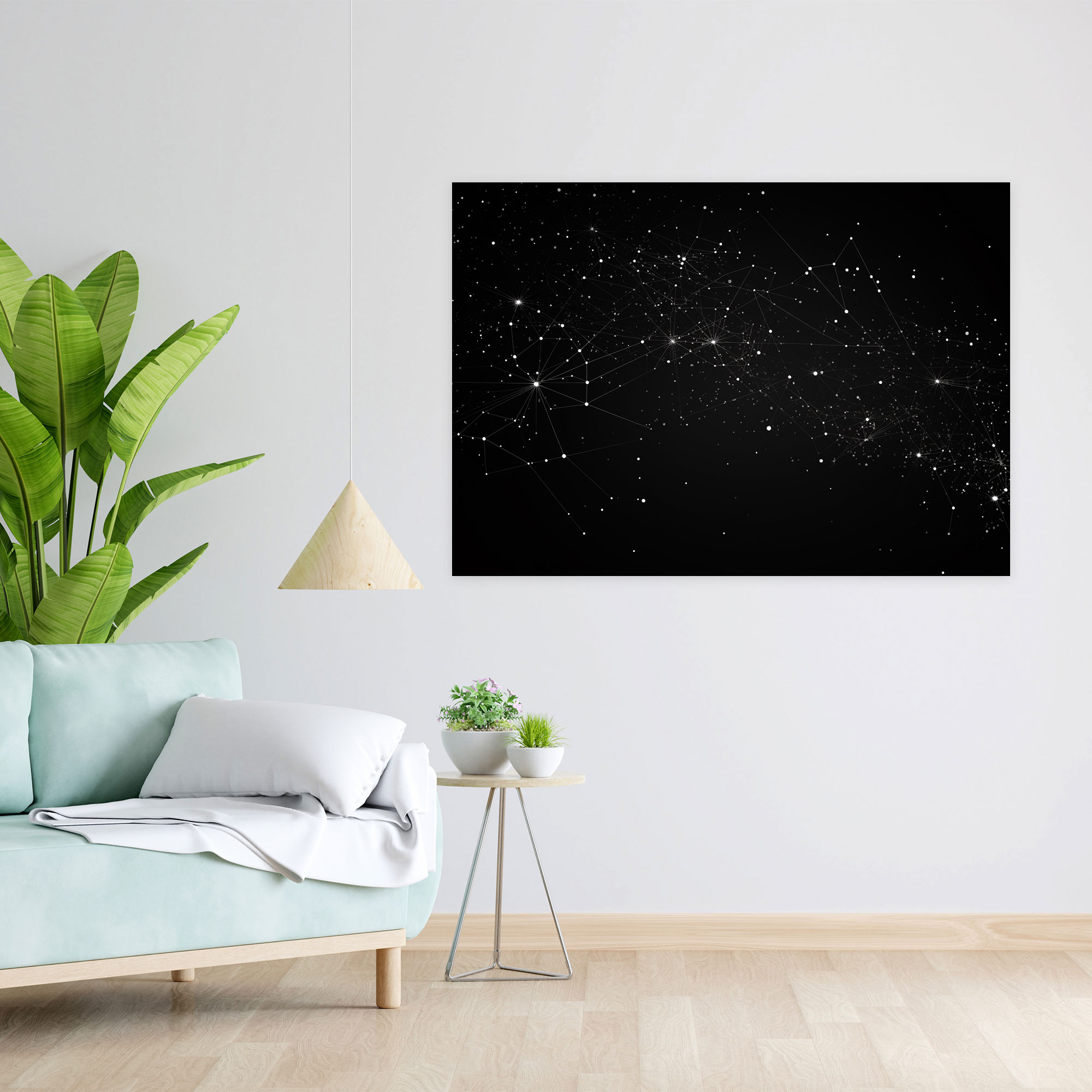 Horoscope Constellation Map Canvas Print - Horoscope, Home Decoration, Wall Art, Constellation Map