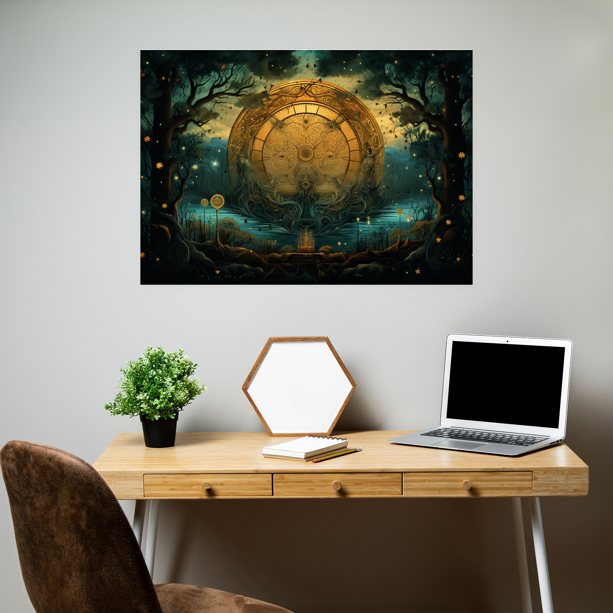 Horoscope Mystical Forest Canvas Print - Horoscope, Earthy Tones, Horoscope, Canvas