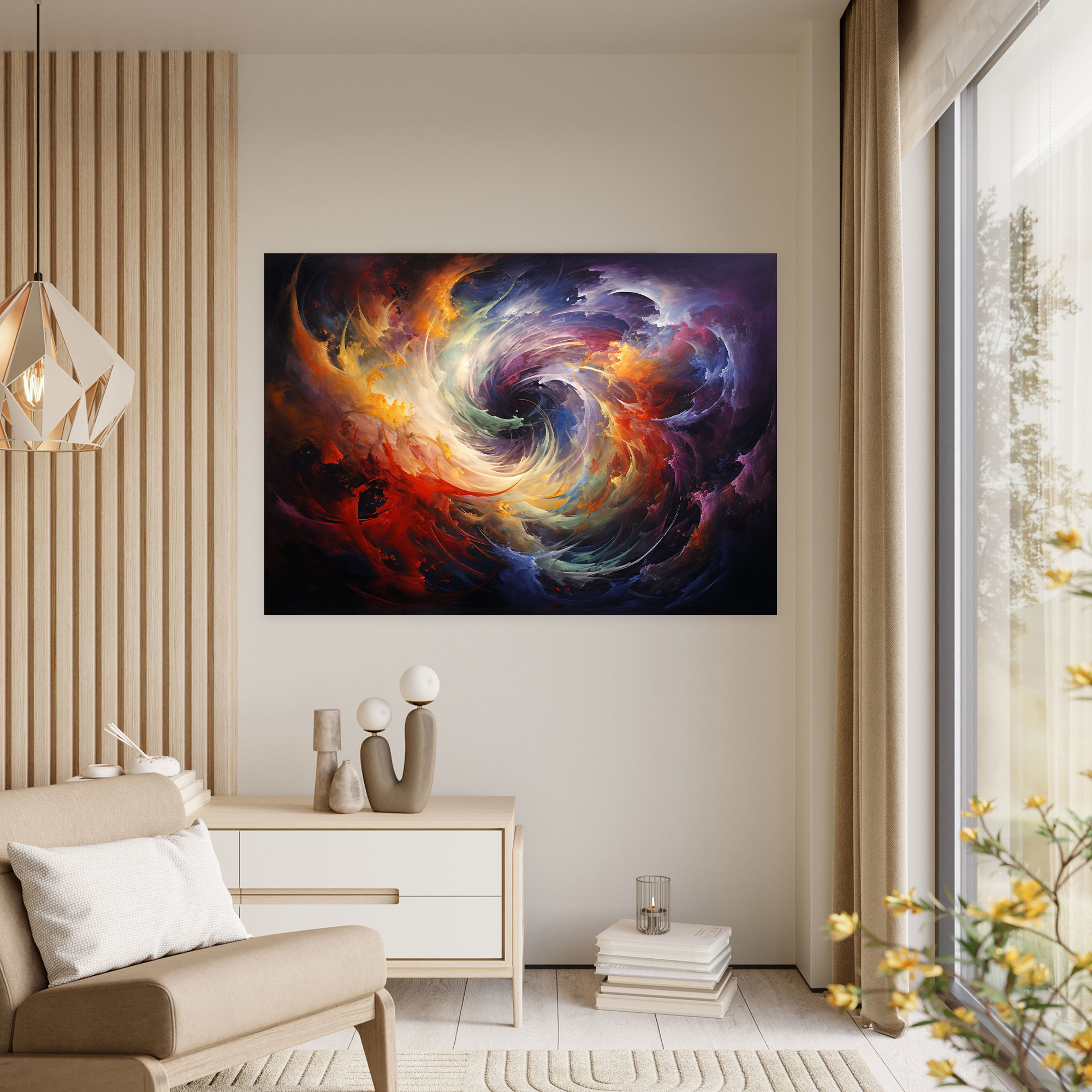Horoscope Abstract Zodiac Signs Canvas Print - Horoscope, Wall Art, Zodiac Signs, Whirlwind Of Colors