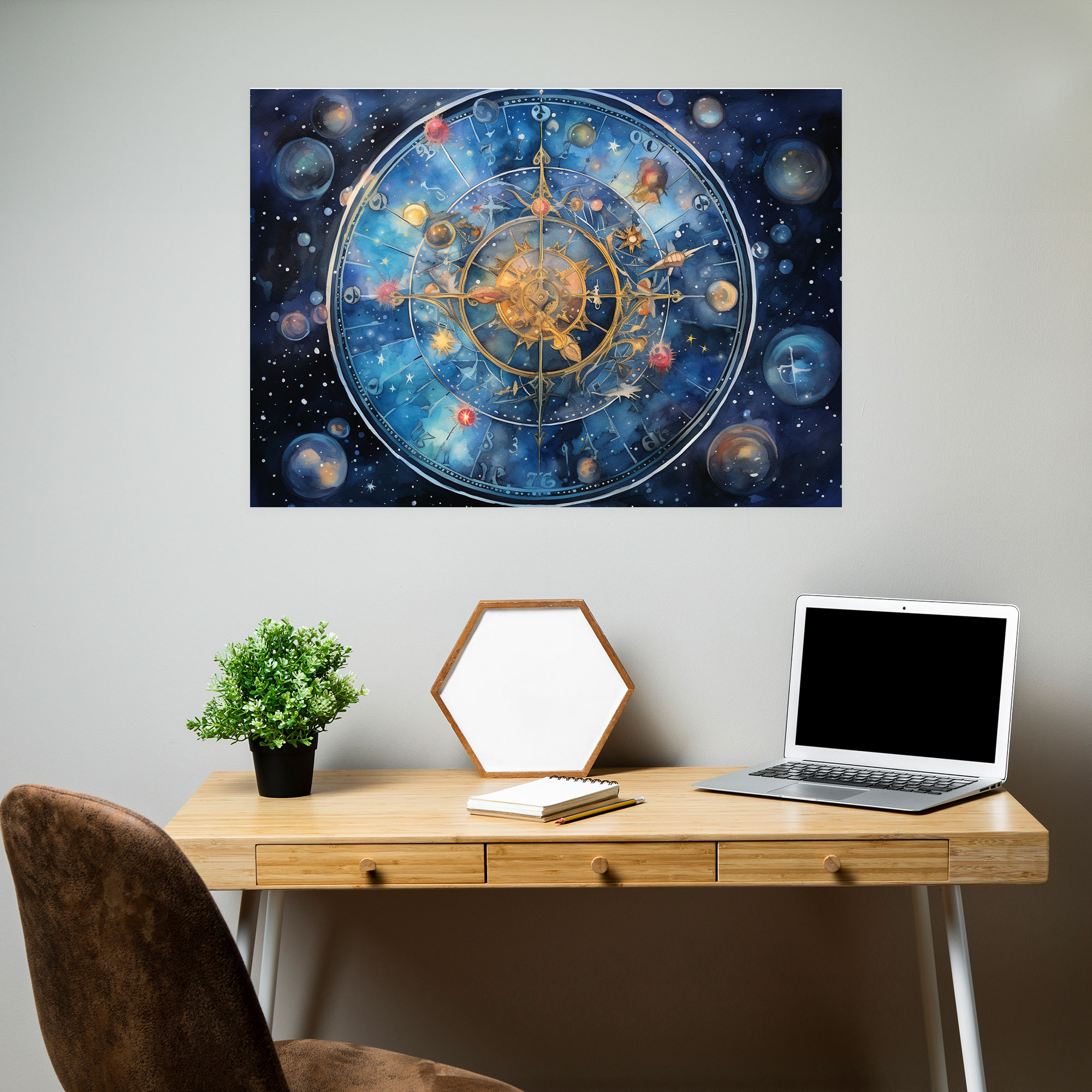 Horoscope Wall Art - Horoscope, Canvas Wall Art, Planets, Wall Decoration
