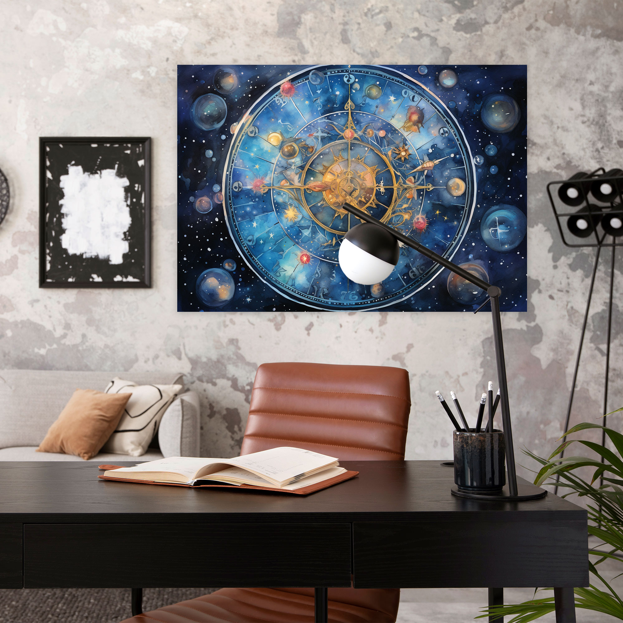 Horoscope Wall Art - Horoscope, Canvas Wall Art, Planets, Wall Decoration